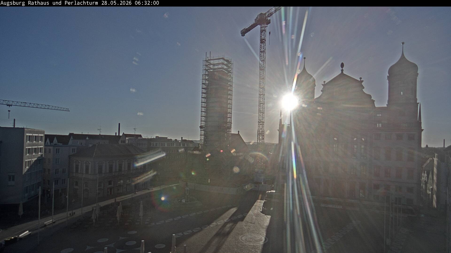 Archived image Webcam Rathausplatz in Augsburg, Bavaria