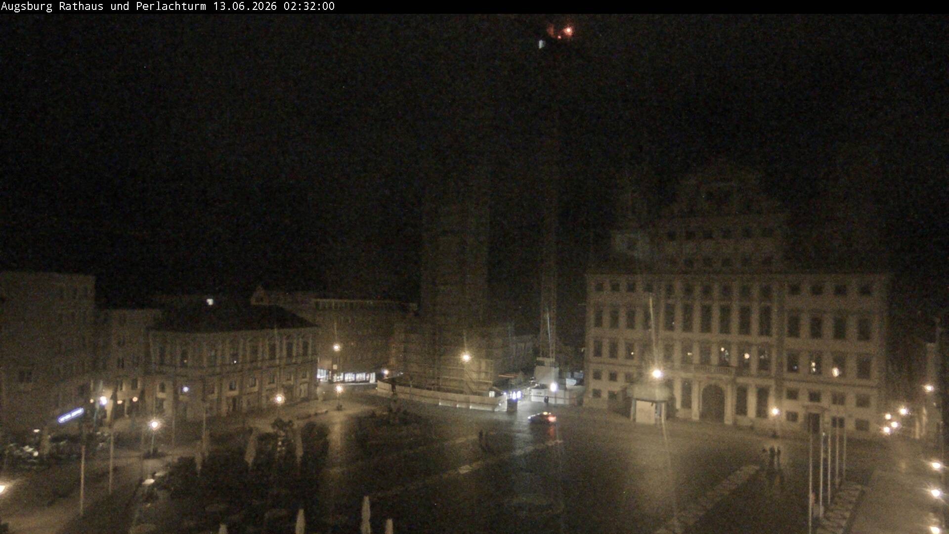 Archiv Foto Webcam Augsburger Rathausplatz und Perlachturm