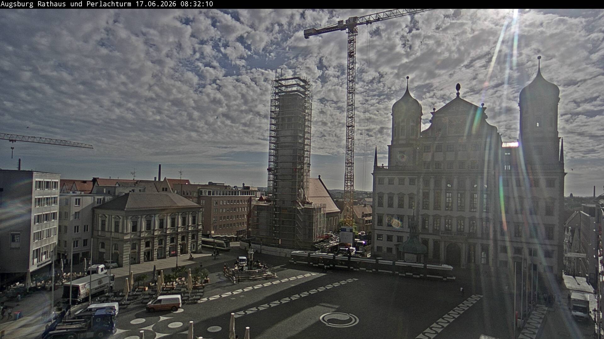 Archived image Webcam Rathausplatz in Augsburg, Bavaria