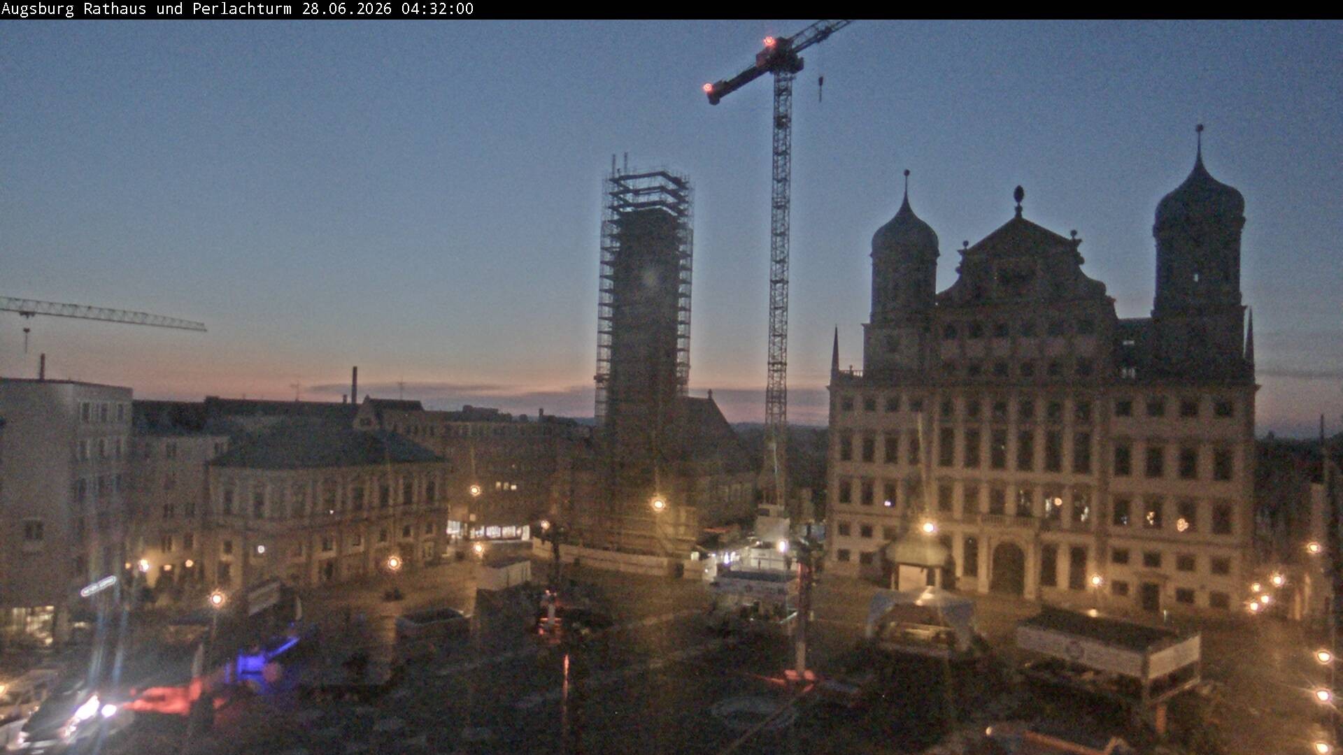 Archived image Webcam Rathausplatz in Augsburg, Bavaria