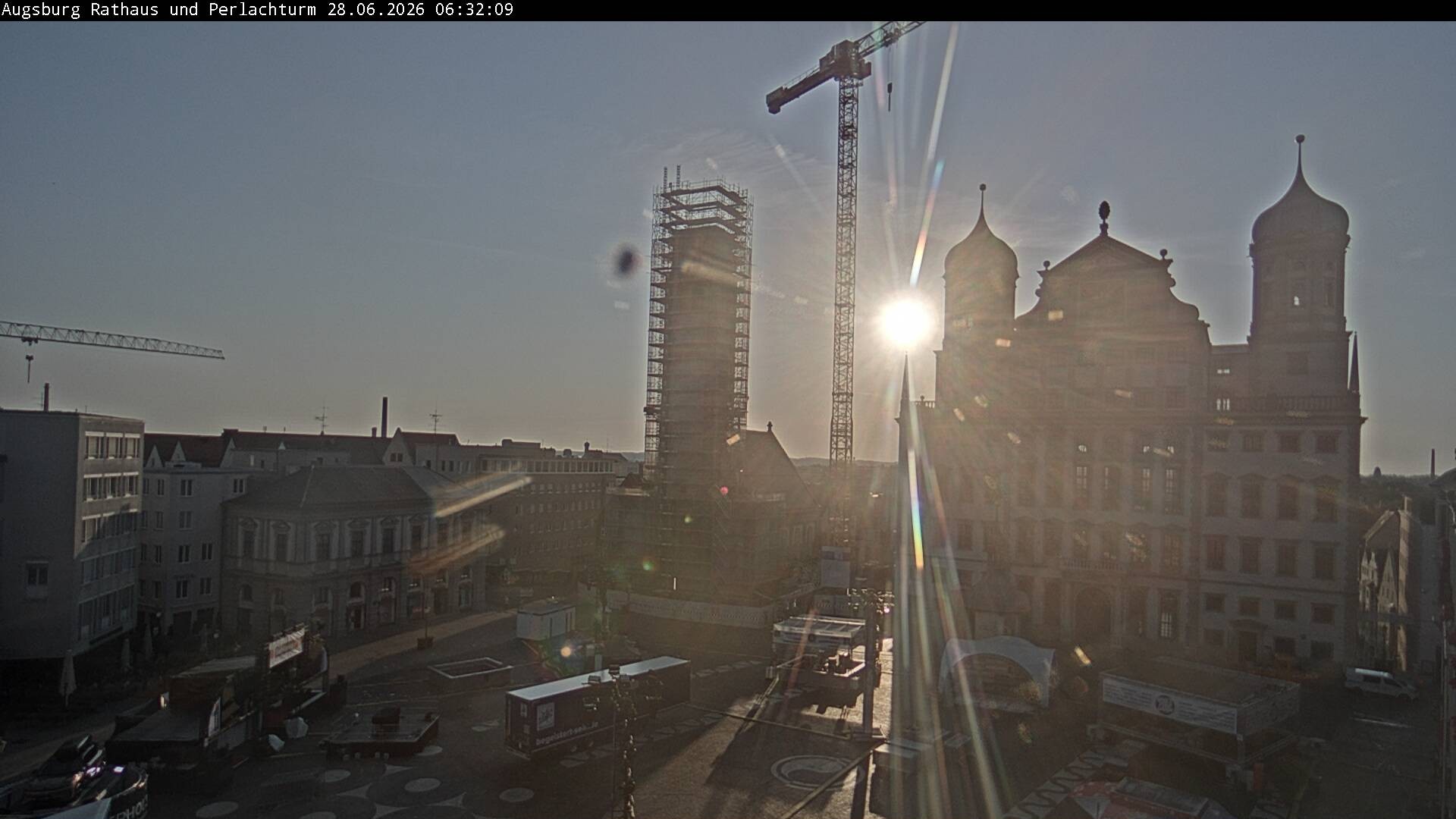 Archived image Webcam Rathausplatz in Augsburg, Bavaria