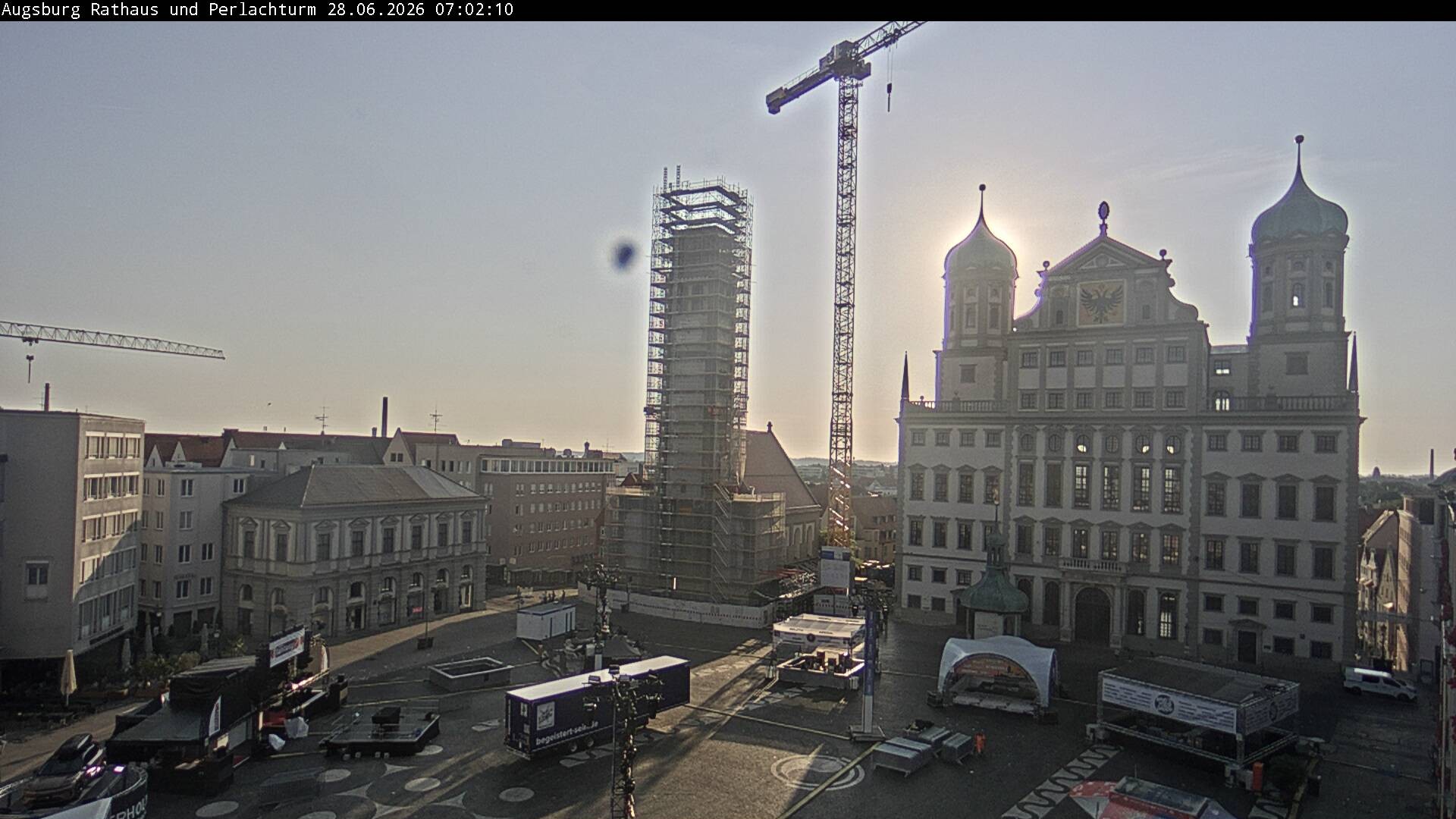 Archived image Webcam Rathausplatz in Augsburg, Bavaria