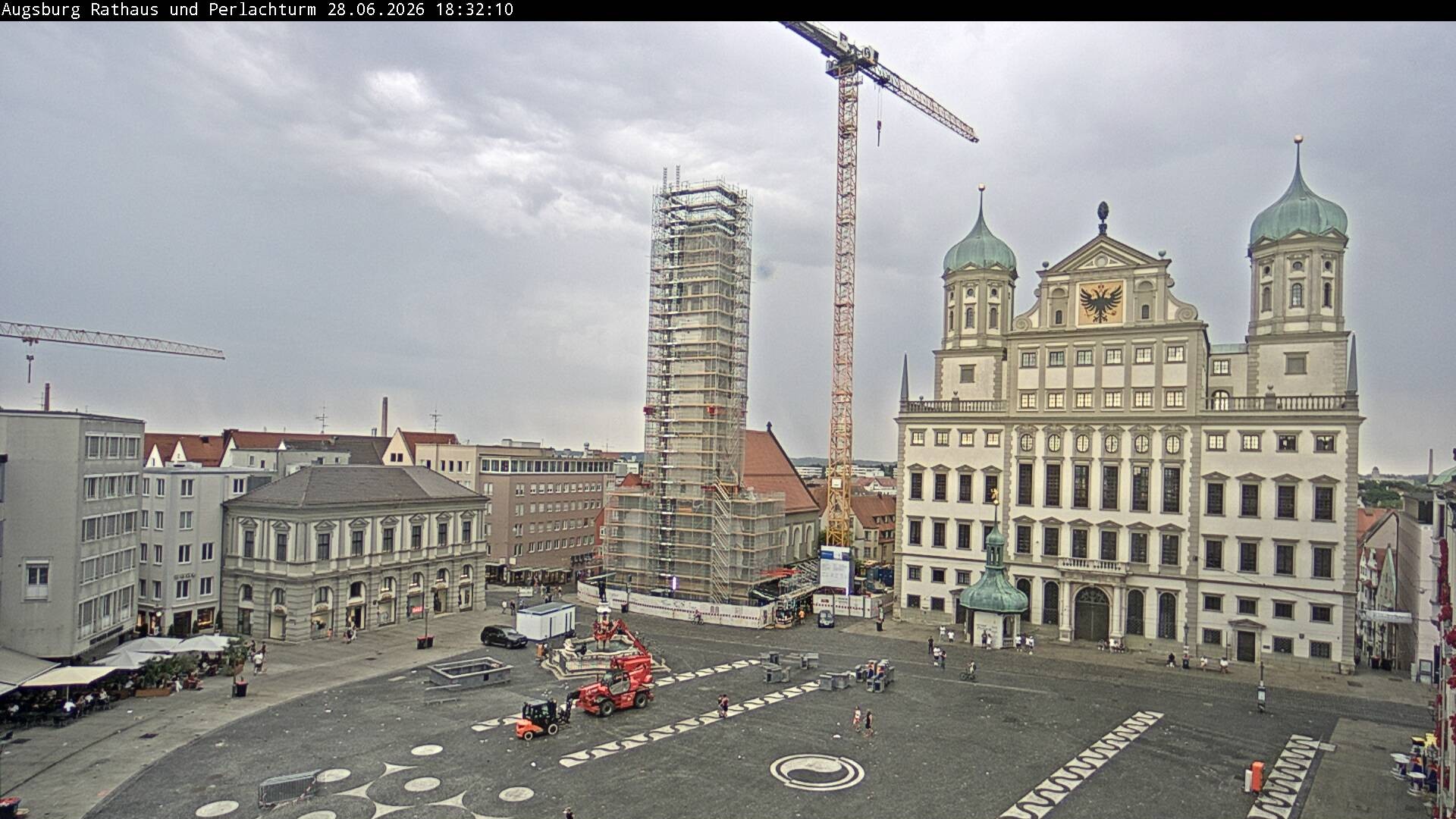 Archived image Webcam Rathausplatz in Augsburg, Bavaria