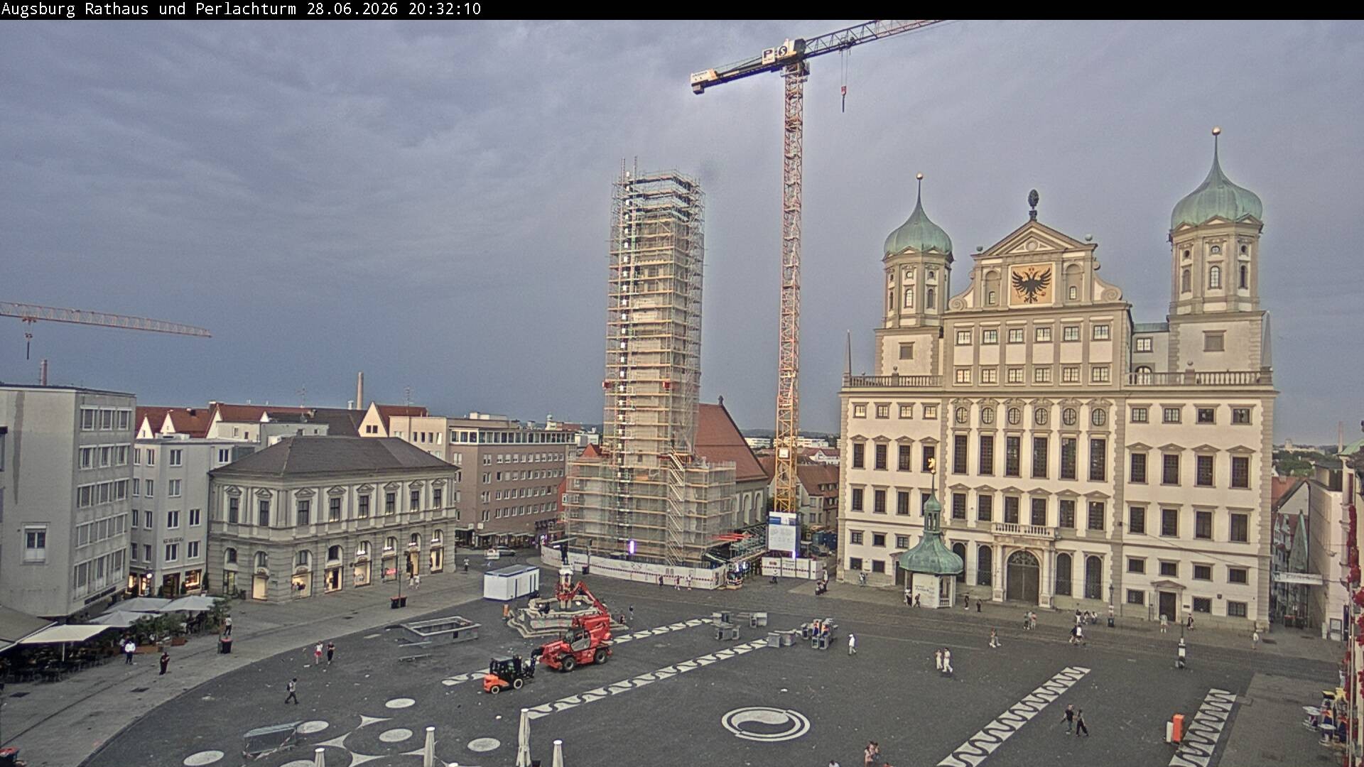Archived image Webcam Rathausplatz in Augsburg, Bavaria