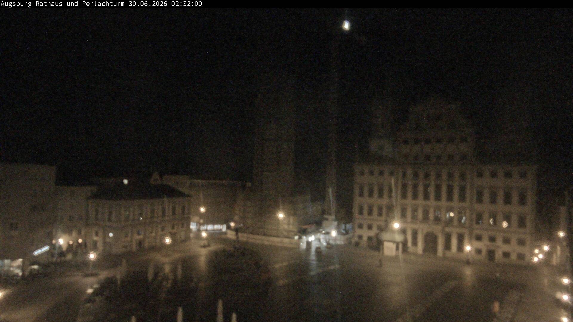 Archiv Foto Webcam Augsburger Rathausplatz und Perlachturm