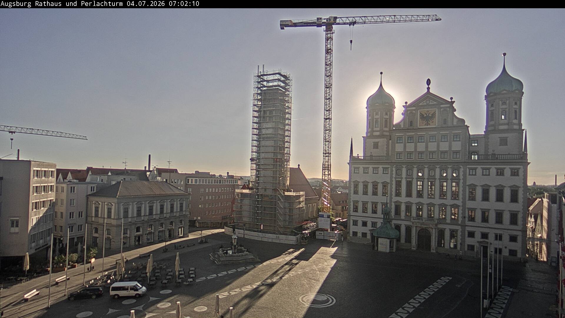 Archived image Webcam Rathausplatz in Augsburg, Bavaria