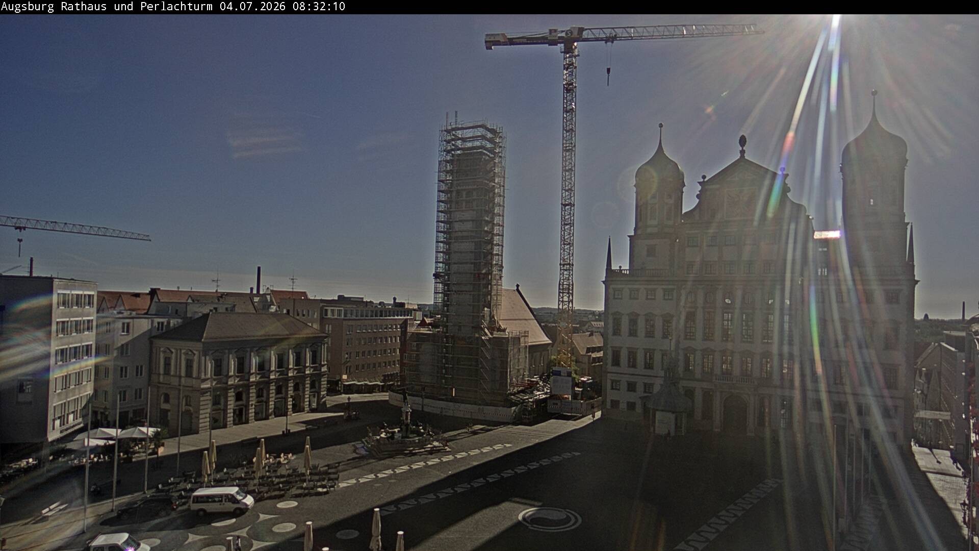 Archived image Webcam Rathausplatz in Augsburg, Bavaria