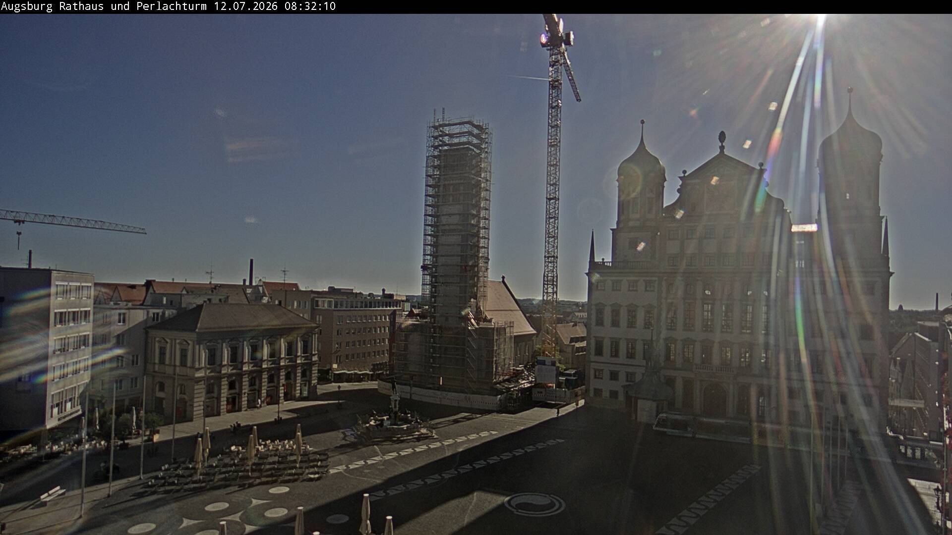 Archived image Webcam Rathausplatz in Augsburg, Bavaria