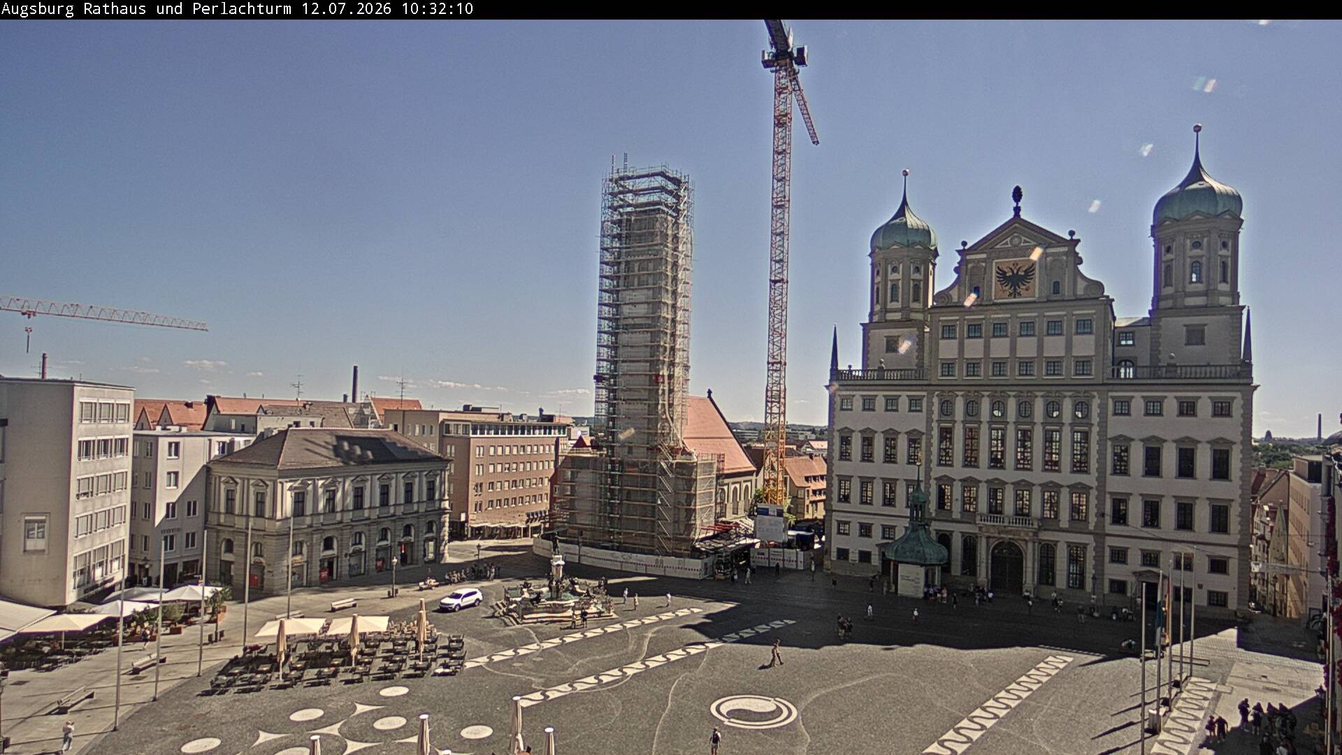 Archived image Webcam Rathausplatz in Augsburg, Bavaria