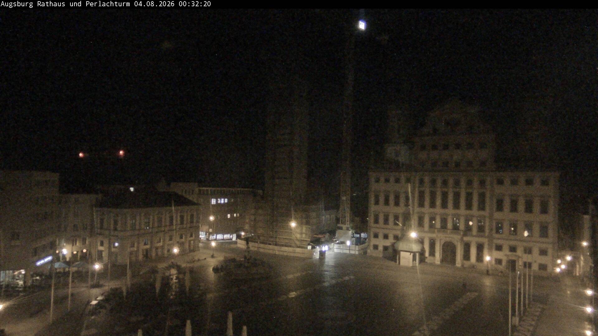 Archiv Foto Webcam Augsburger Rathausplatz und Perlachturm
