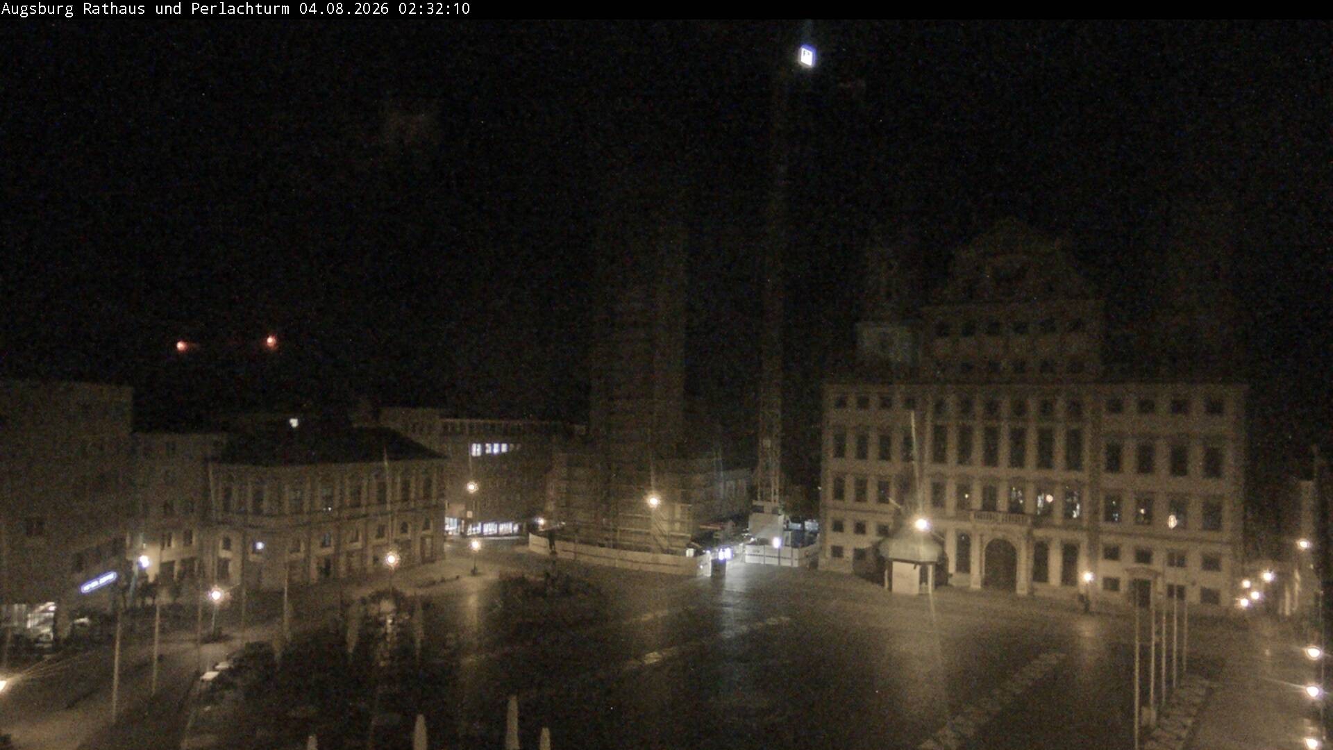 Archiv Foto Webcam Augsburger Rathausplatz und Perlachturm