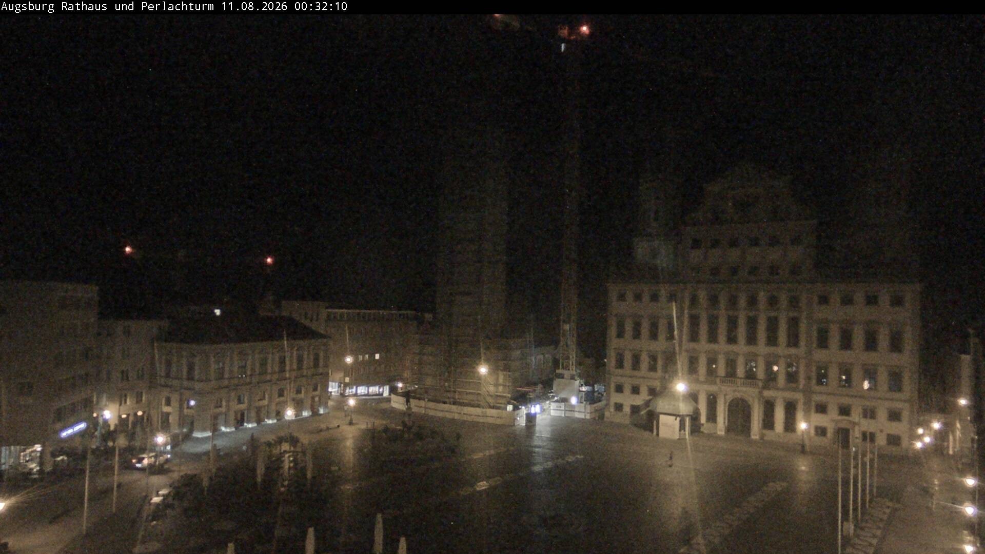Archiv Foto Webcam Augsburger Rathausplatz und Perlachturm