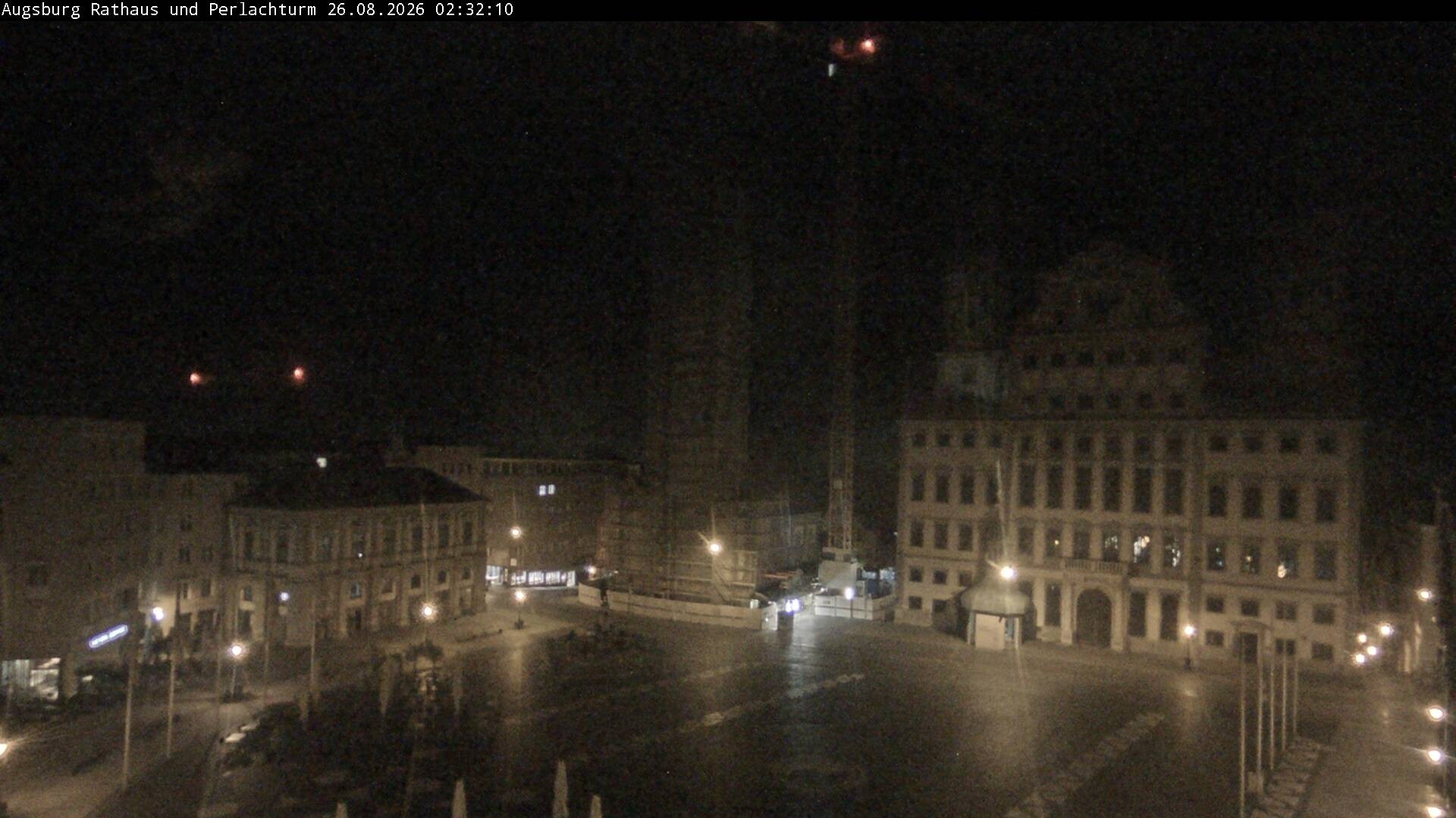 Archiv Foto Webcam Augsburger Rathausplatz und Perlachturm