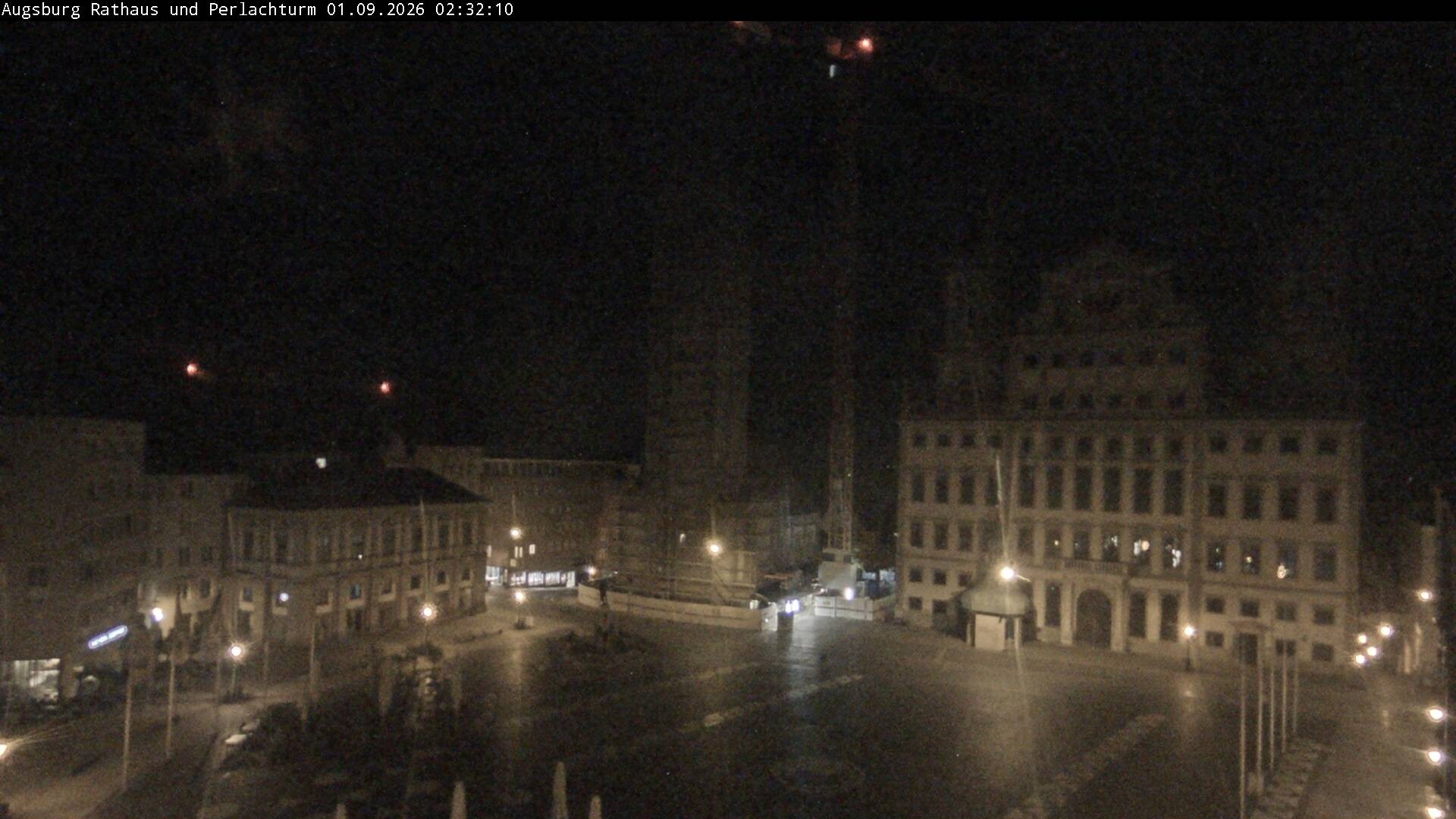 Archiv Foto Webcam Augsburger Rathausplatz und Perlachturm