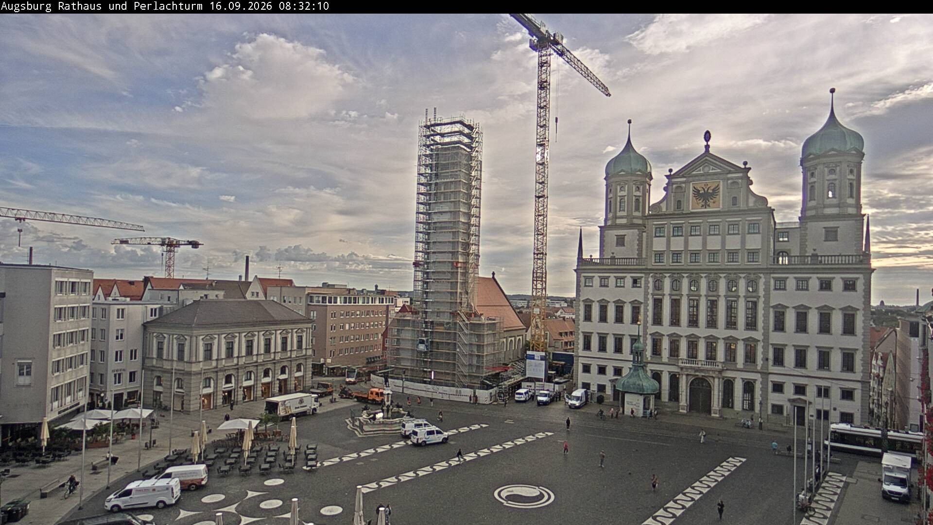 Archived image Webcam Rathausplatz in Augsburg, Bavaria