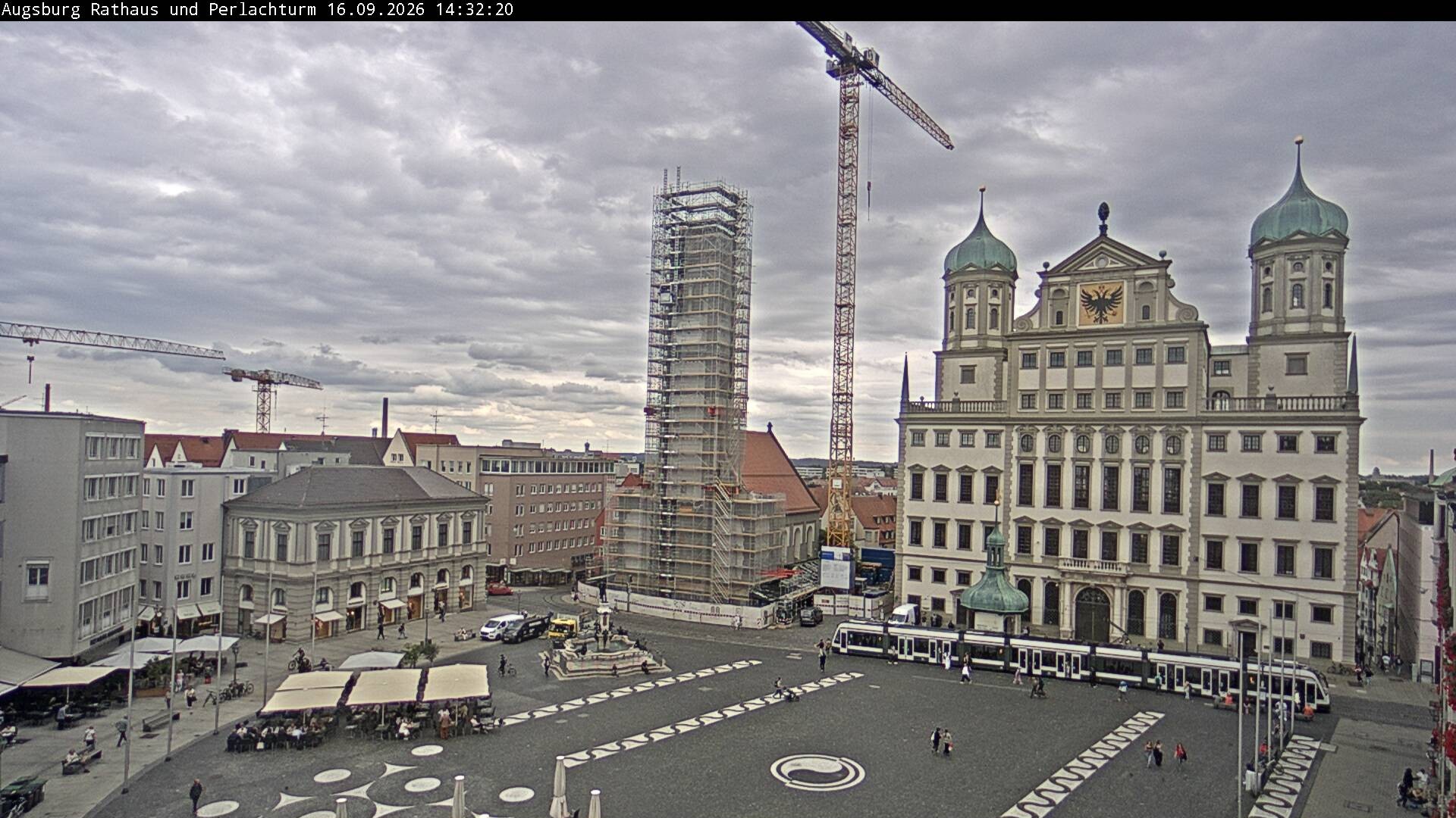 Archived image Webcam Rathausplatz in Augsburg, Bavaria
