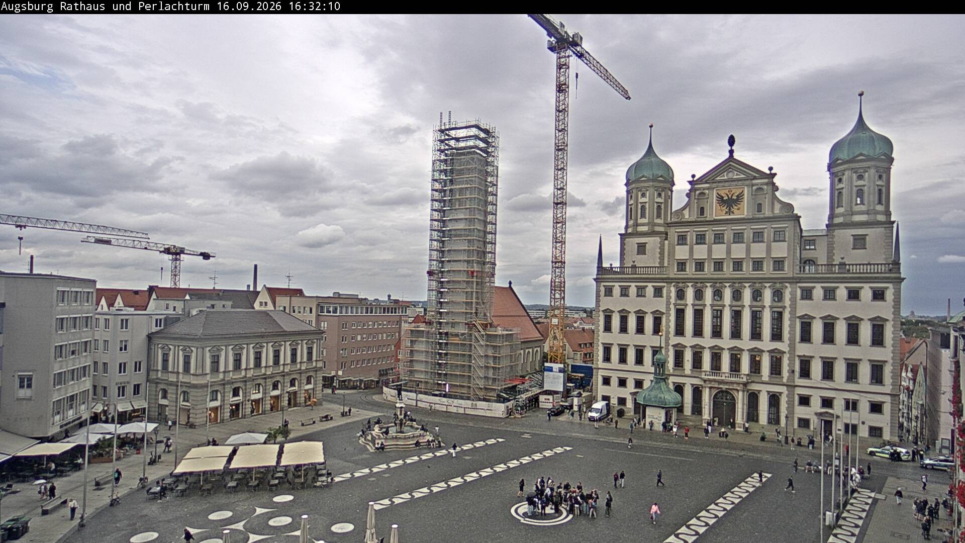 Archived image Webcam Rathausplatz in Augsburg, Bavaria
