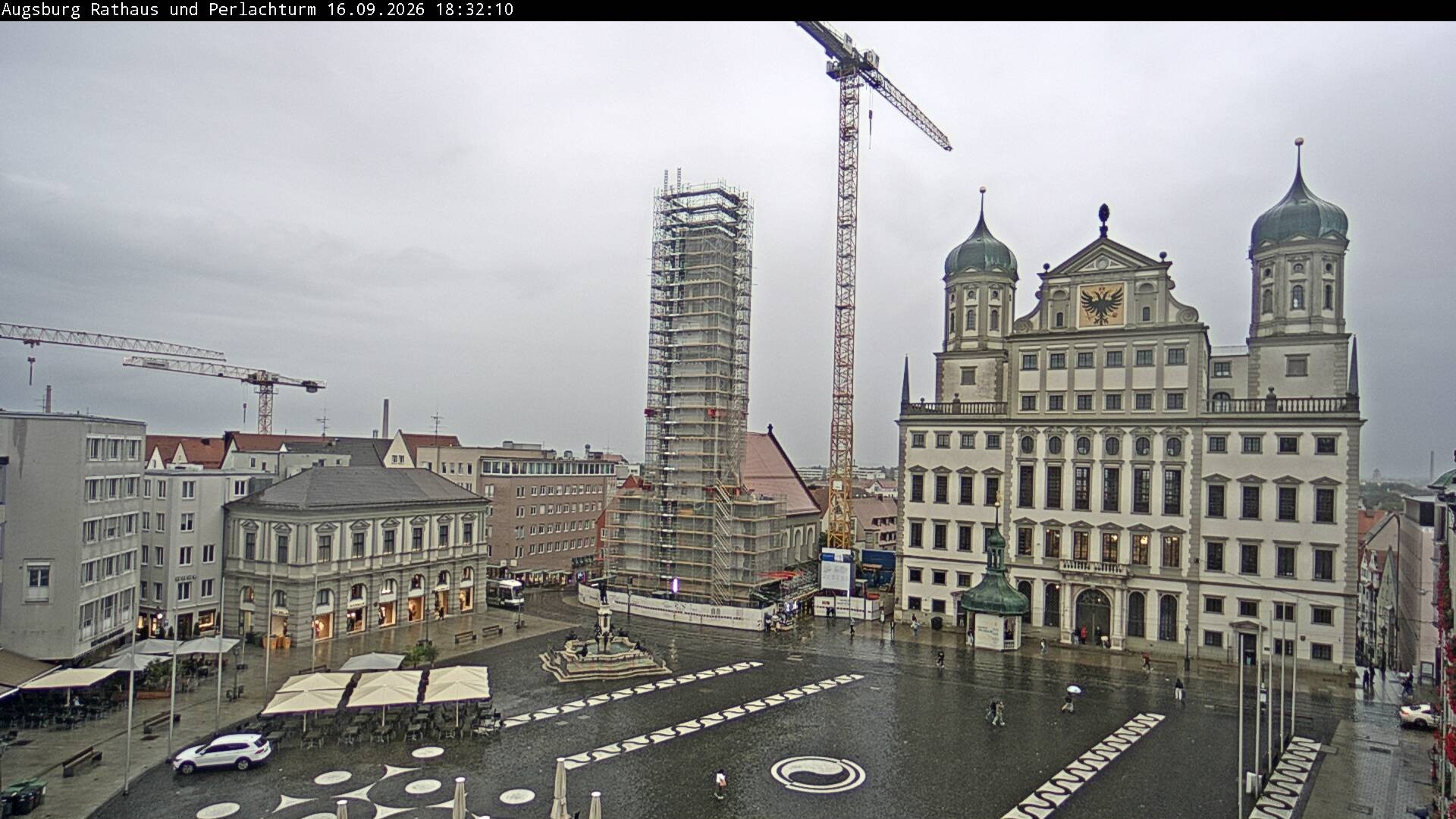 Archived image Webcam Rathausplatz in Augsburg, Bavaria