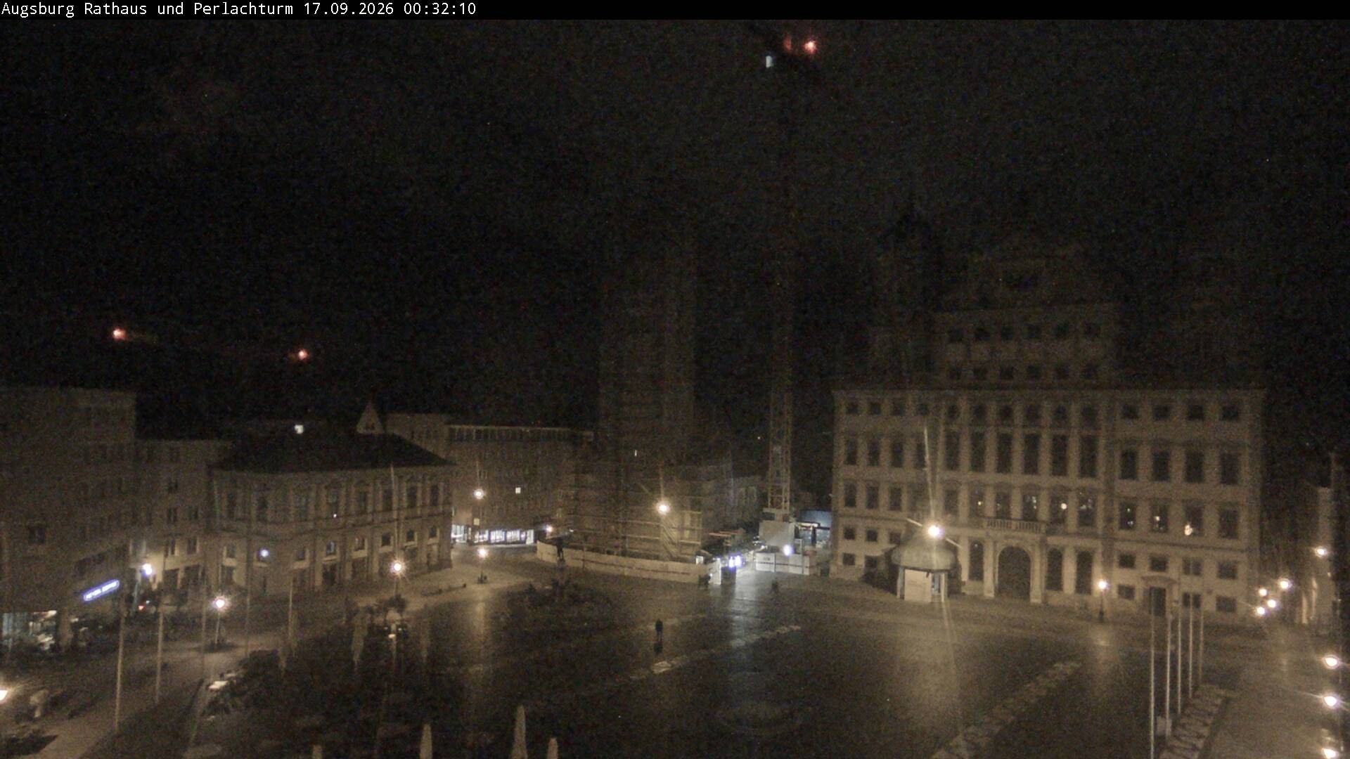 Archiv Foto Webcam Augsburger Rathausplatz und Perlachturm