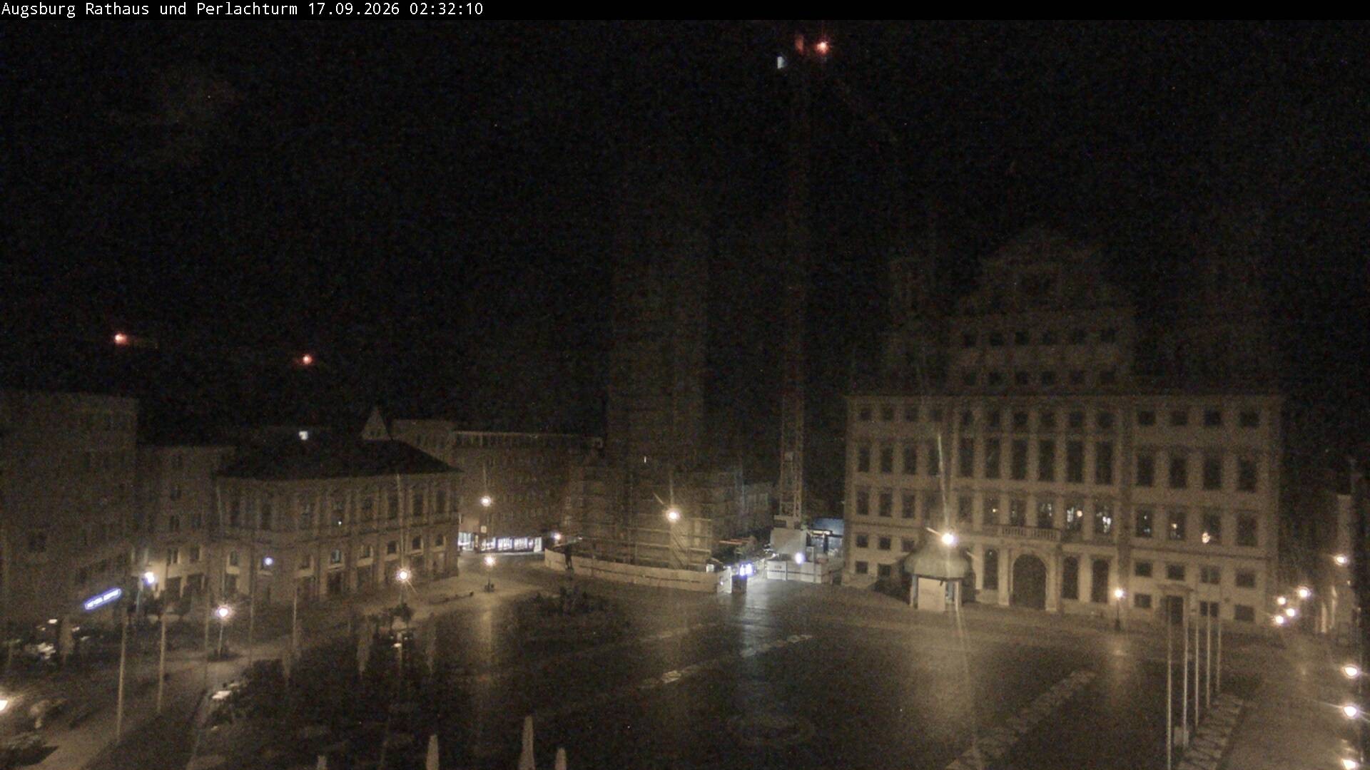 Archiv Foto Webcam Augsburger Rathausplatz und Perlachturm