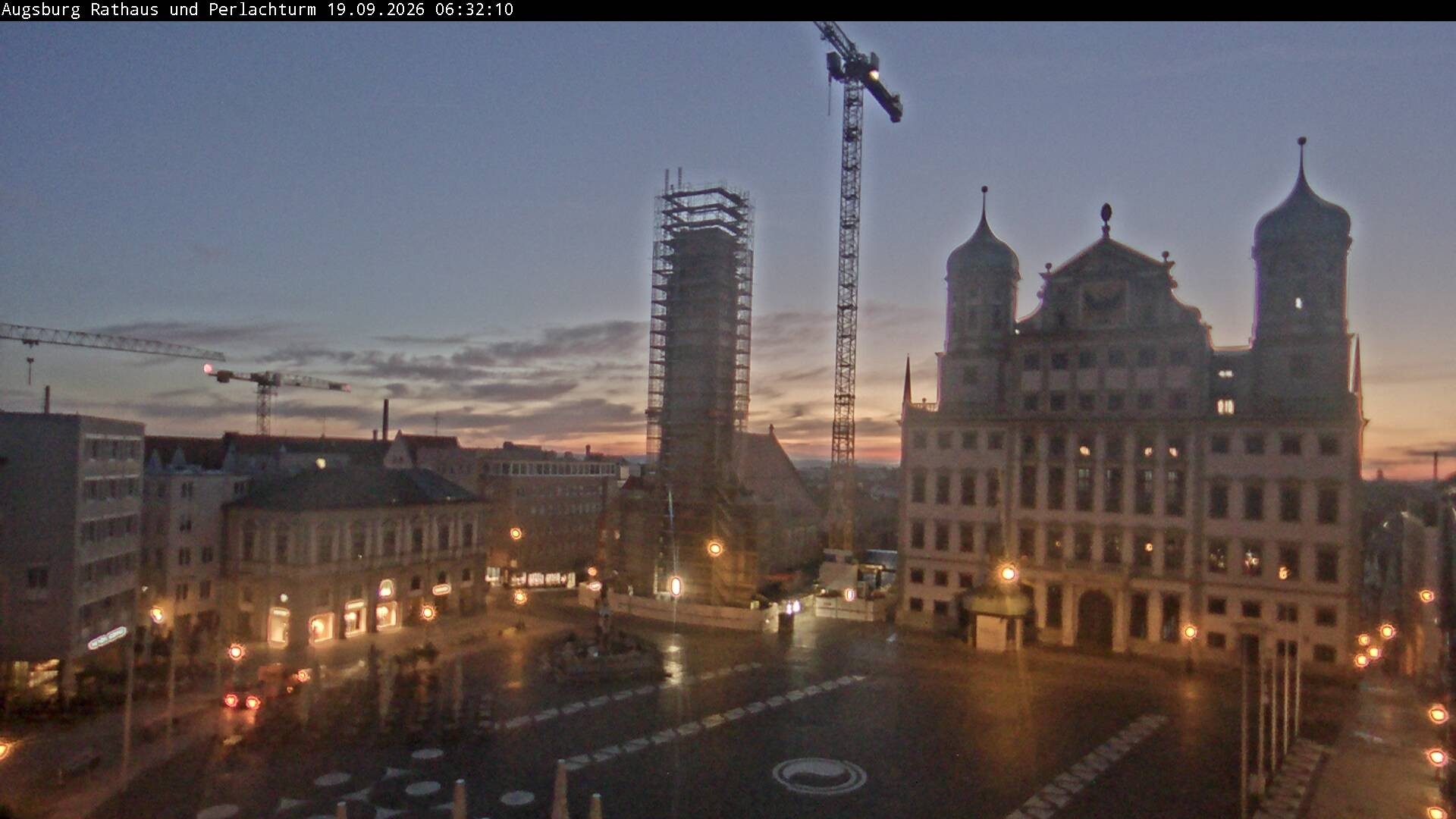 Archived image Webcam Rathausplatz in Augsburg, Bavaria