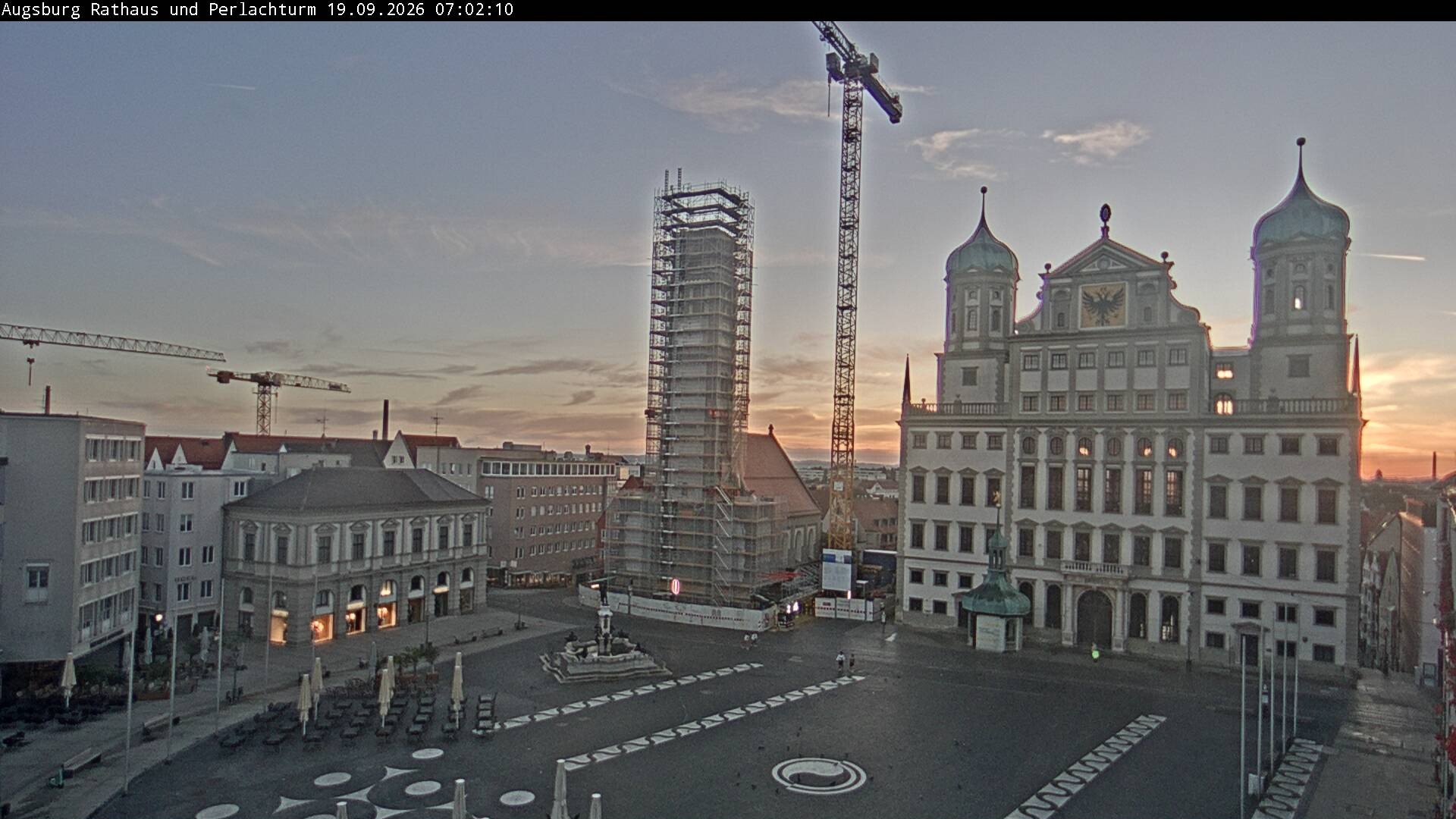 Archived image Webcam Rathausplatz in Augsburg, Bavaria