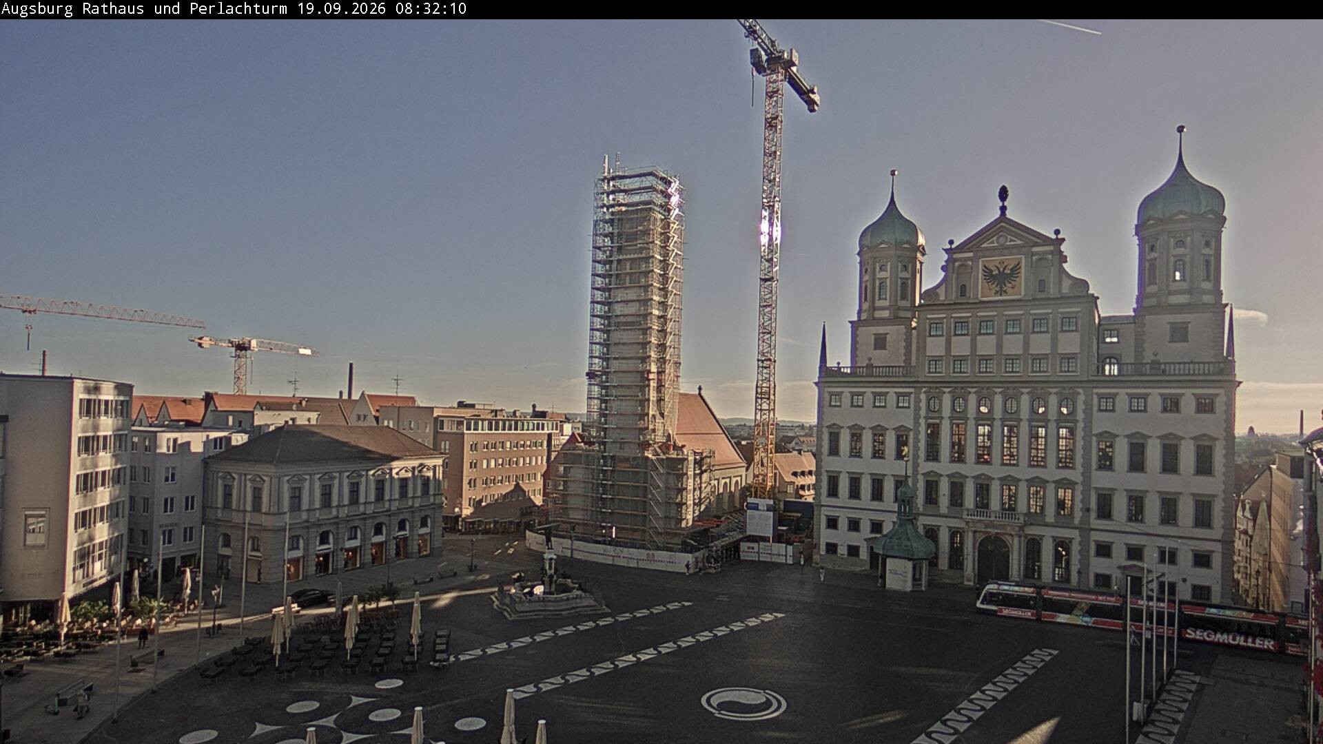 Archived image Webcam Rathausplatz in Augsburg, Bavaria