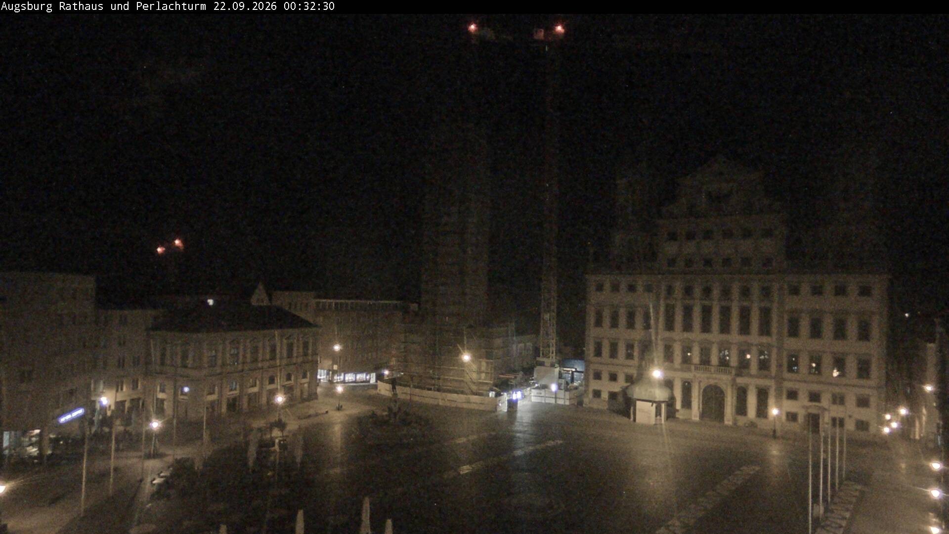 Archiv Foto Webcam Augsburger Rathausplatz und Perlachturm