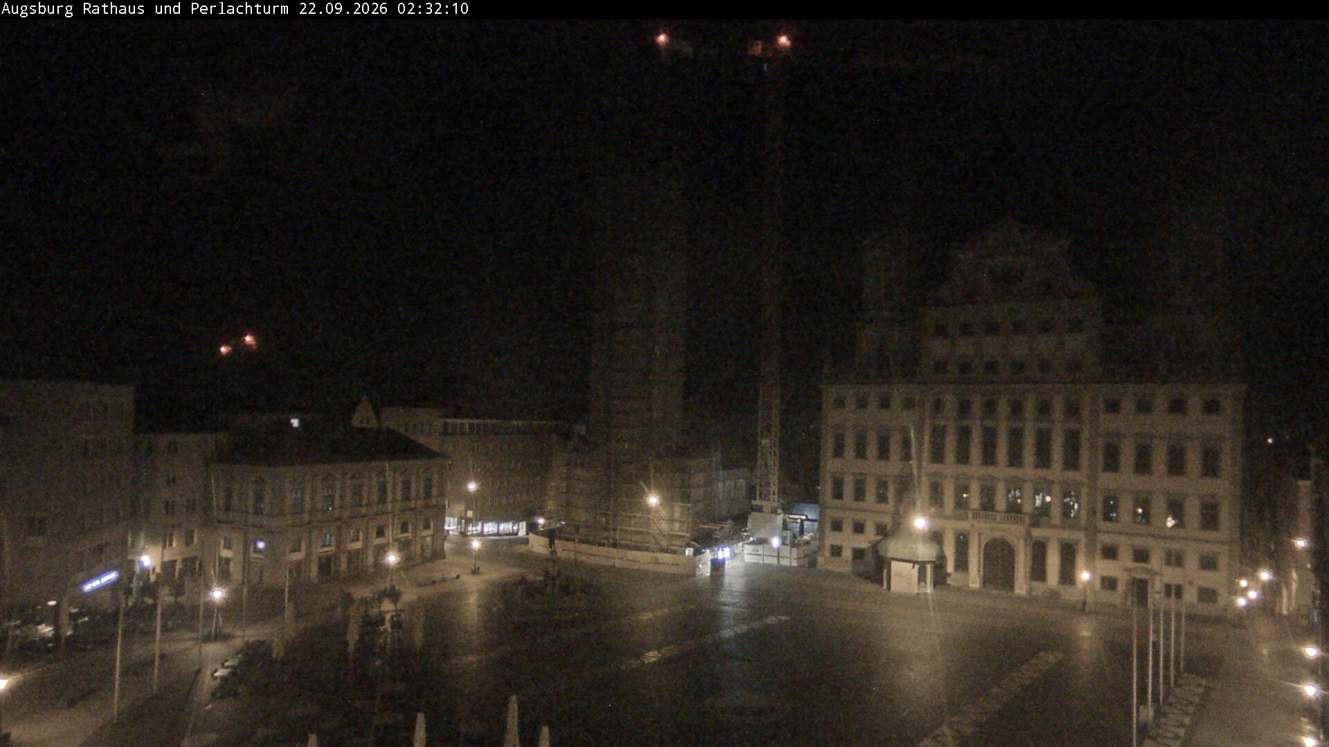 Archiv Foto Webcam Augsburger Rathausplatz und Perlachturm