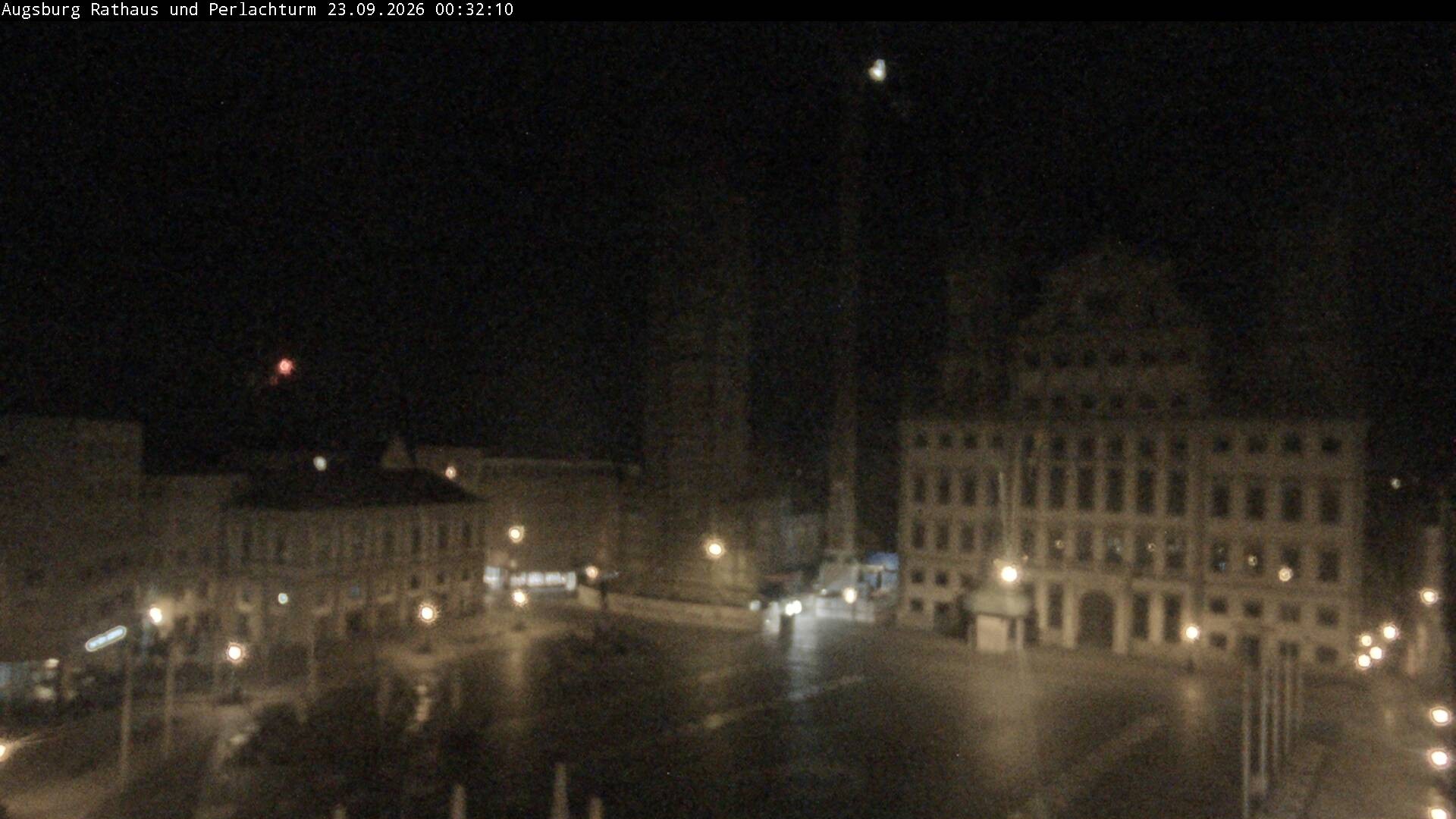 Archiv Foto Webcam Augsburger Rathausplatz und Perlachturm
