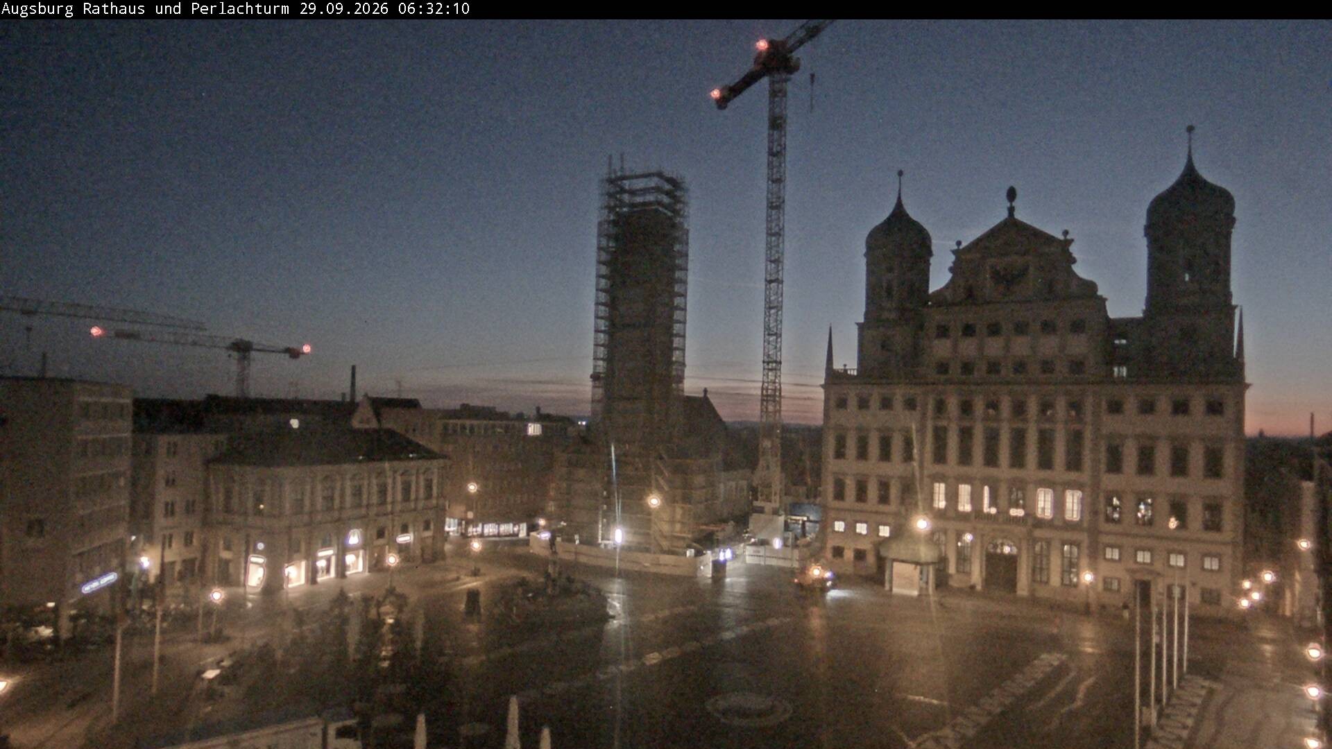 Archived image Webcam Rathausplatz in Augsburg, Bavaria