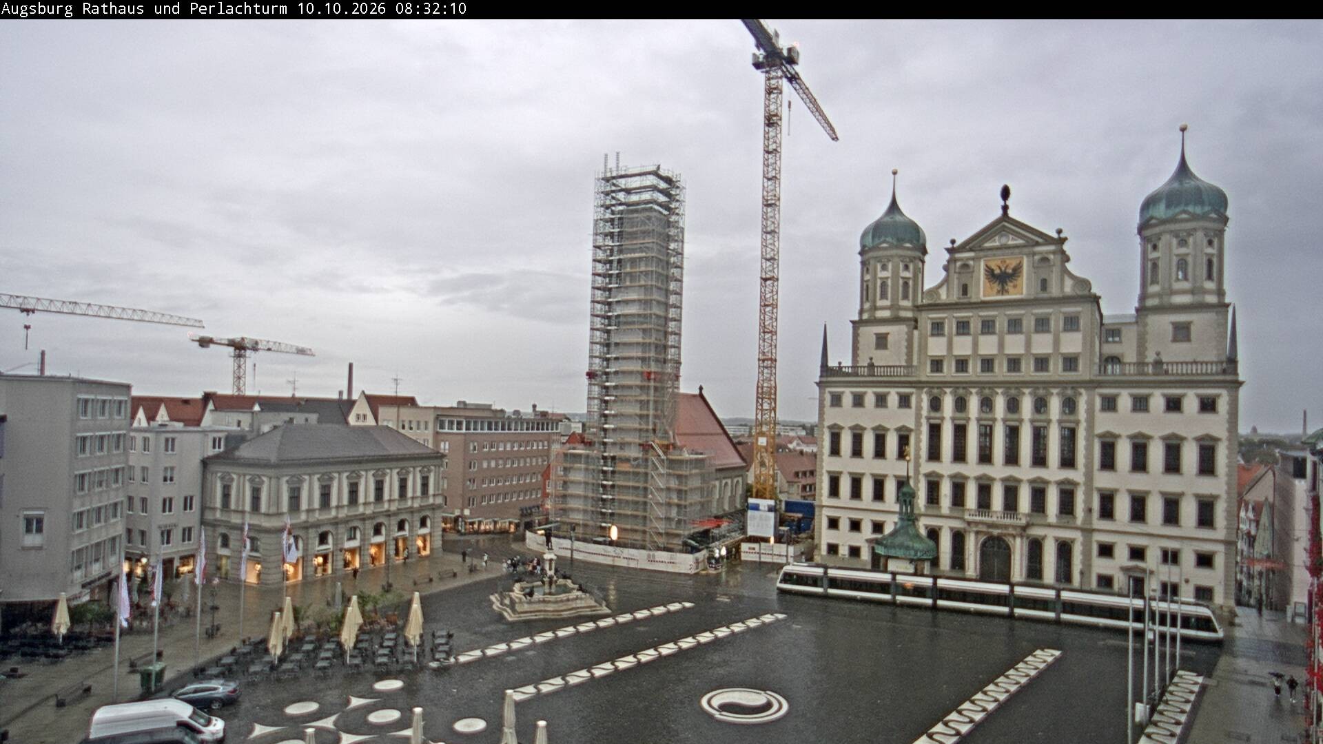 Archived image Webcam Rathausplatz in Augsburg, Bavaria