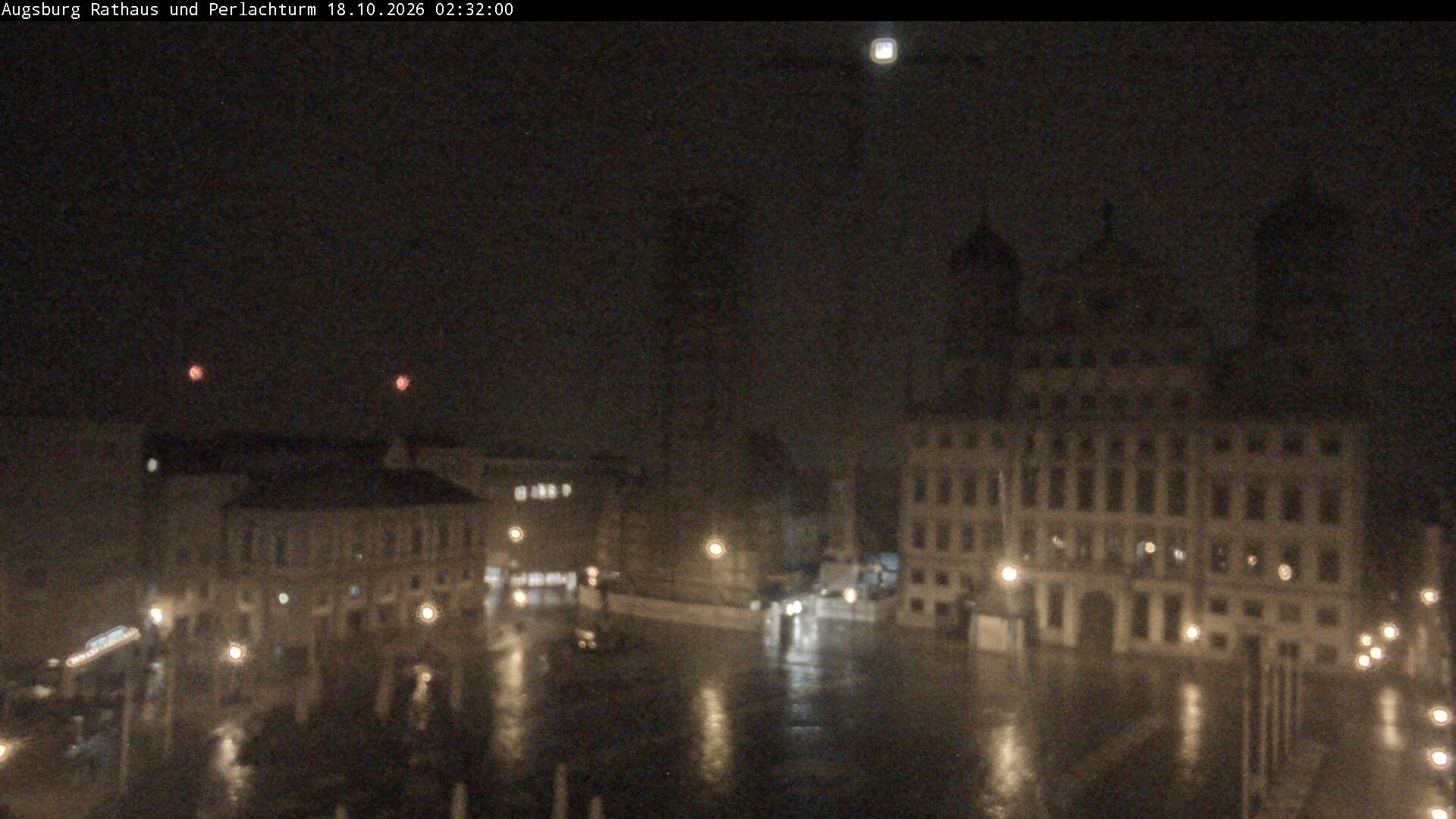 Archiv Foto Webcam Augsburger Rathausplatz und Perlachturm