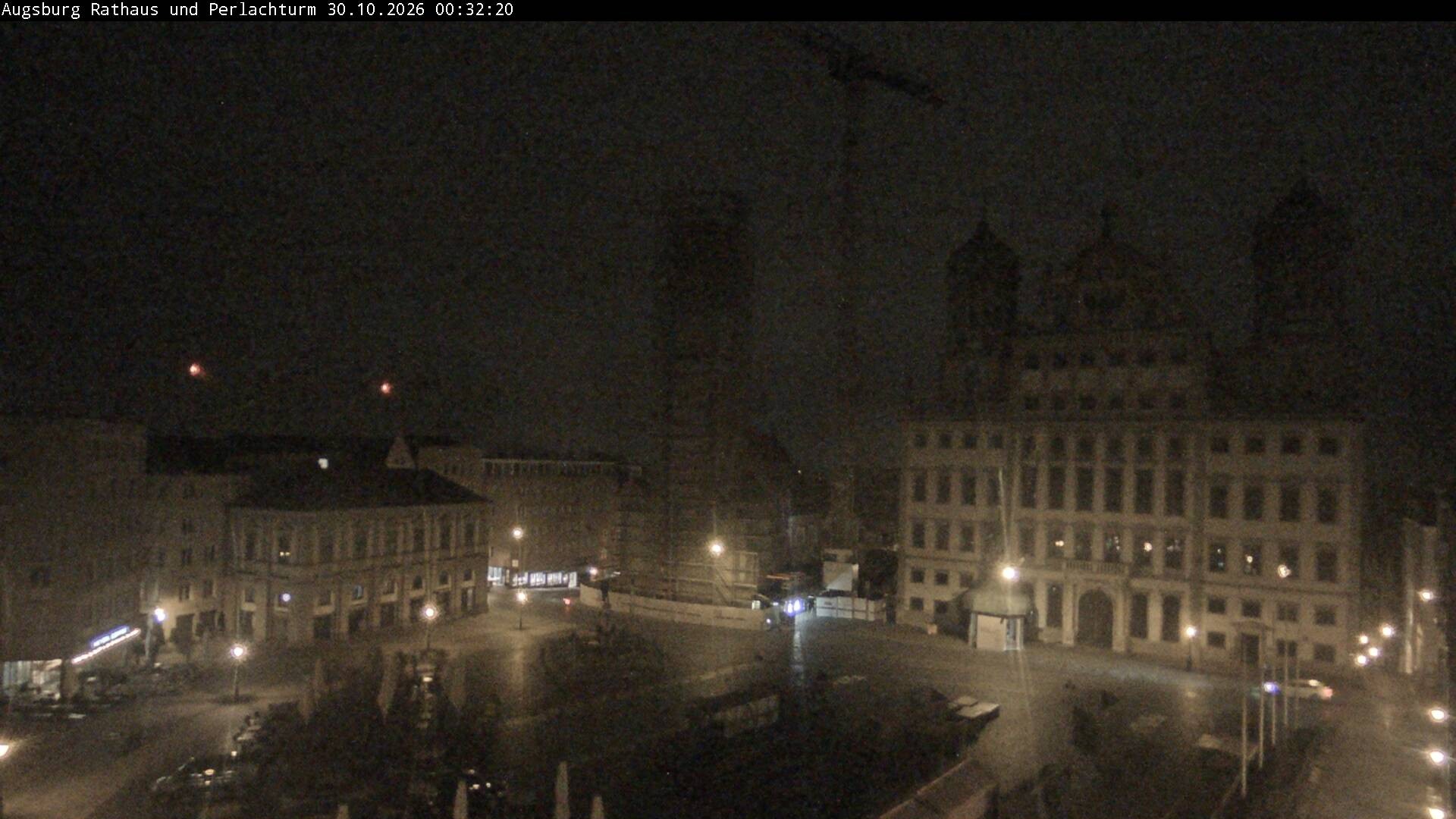 Archiv Foto Webcam Augsburger Rathausplatz und Perlachturm