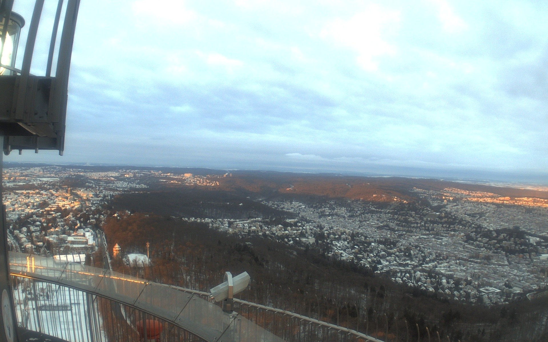 Archiv Foto Webcam Fernsehturm in Stuttgart mit Blick über die Stadt