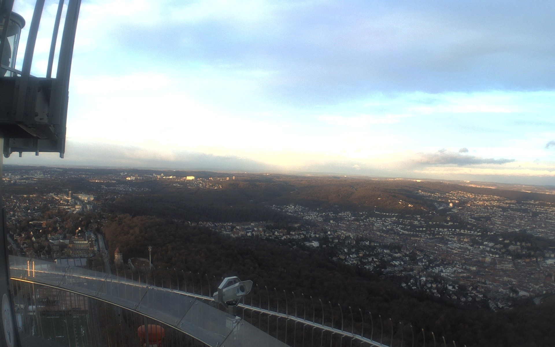 Archiv Foto Webcam Fernsehturm in Stuttgart mit Blick über die Stadt