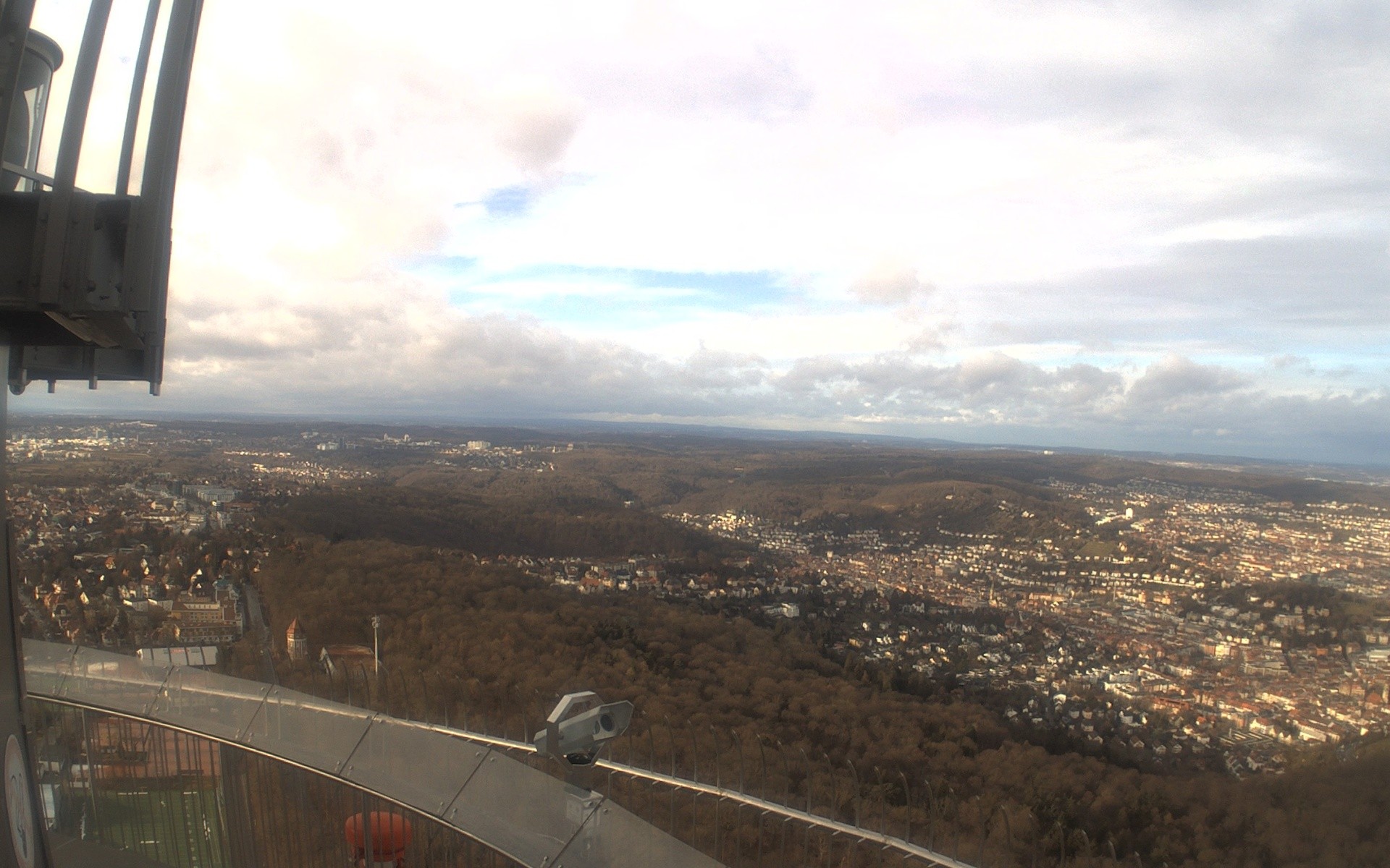 Archiv Foto Webcam Fernsehturm in Stuttgart mit Blick über die Stadt