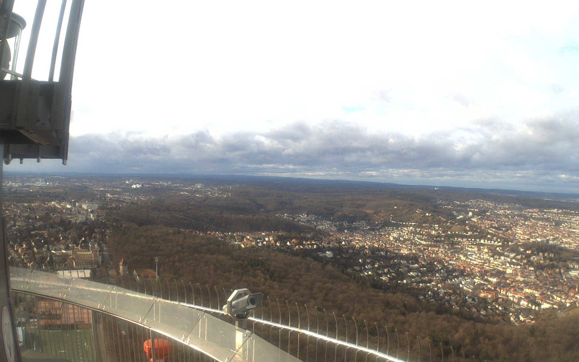 Archiv Foto Webcam Fernsehturm in Stuttgart mit Blick über die Stadt
