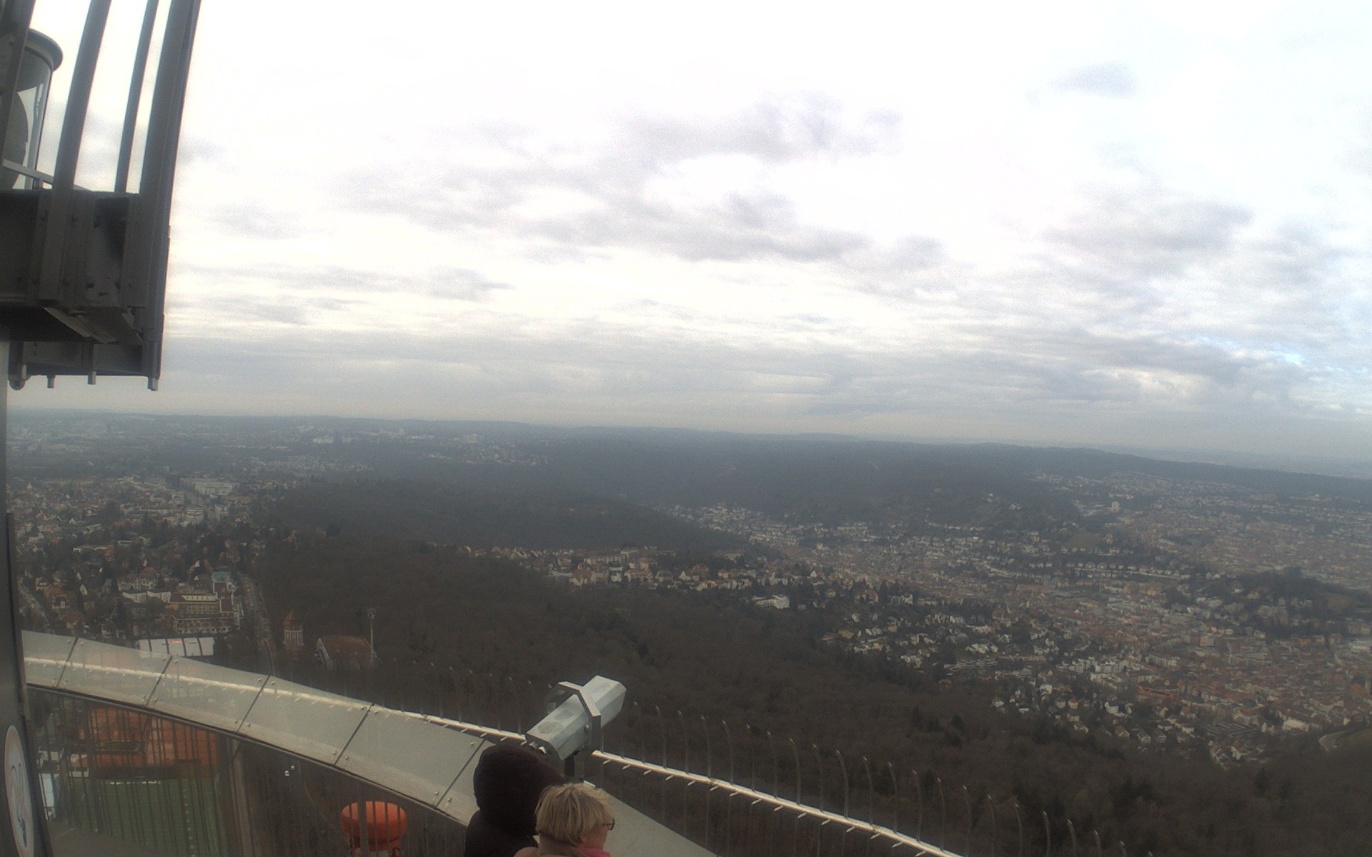 Archiv Foto Webcam Fernsehturm in Stuttgart mit Blick über die Stadt