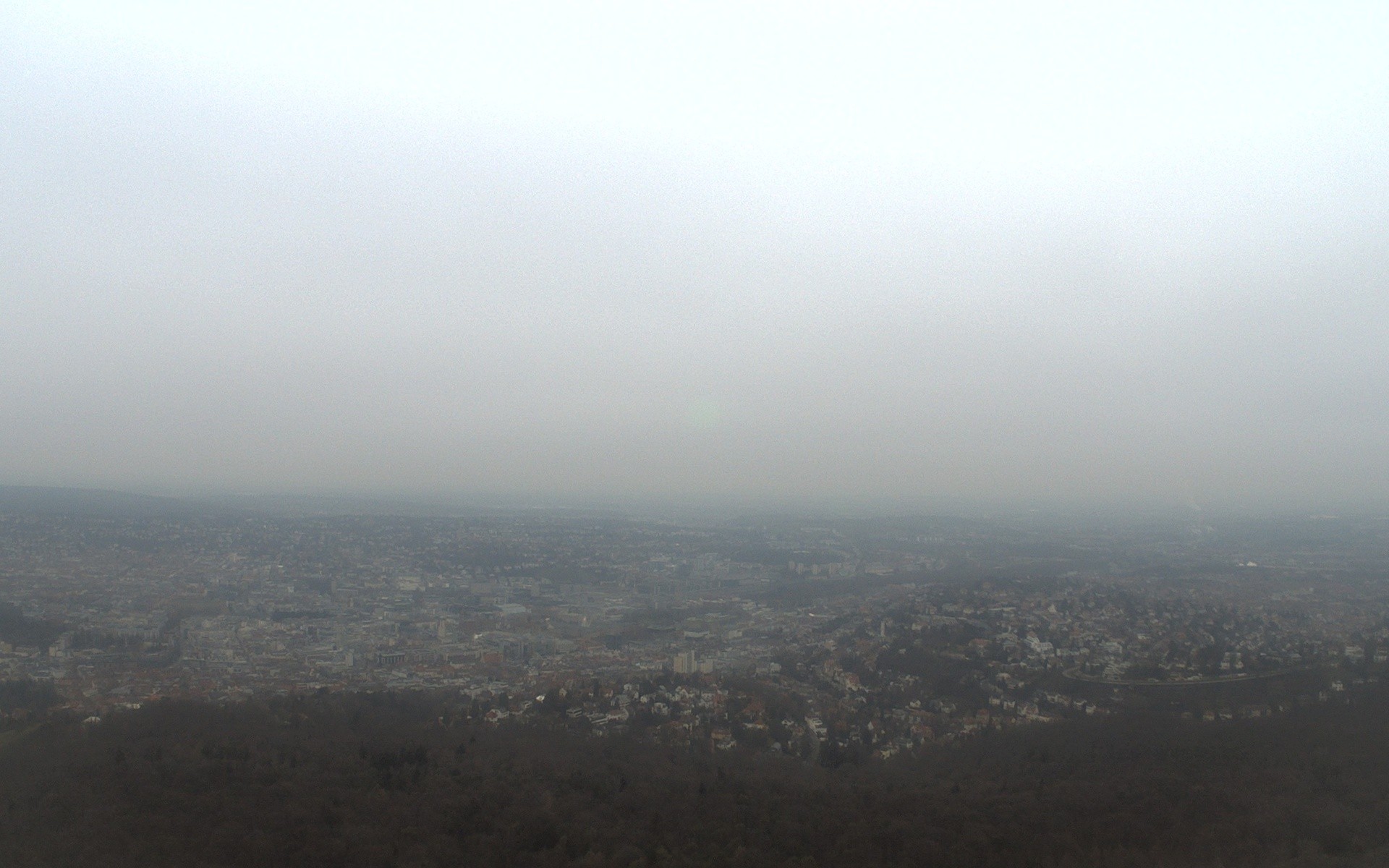 Archiv Foto Webcam Fernsehturm Stuttgart - Blick auf die Stadtmitte