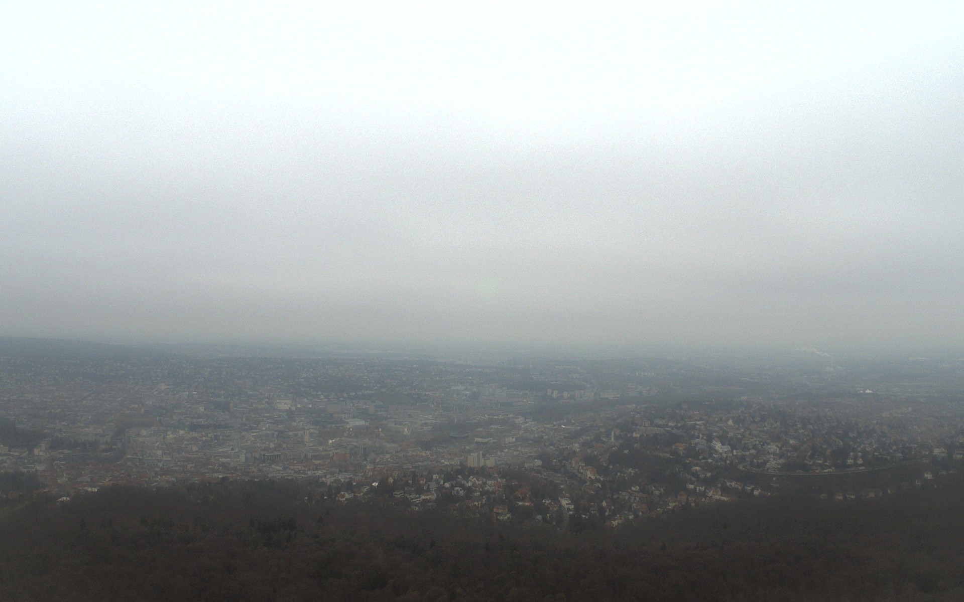 Archiv Foto Webcam Fernsehturm Stuttgart - Blick auf die Stadtmitte