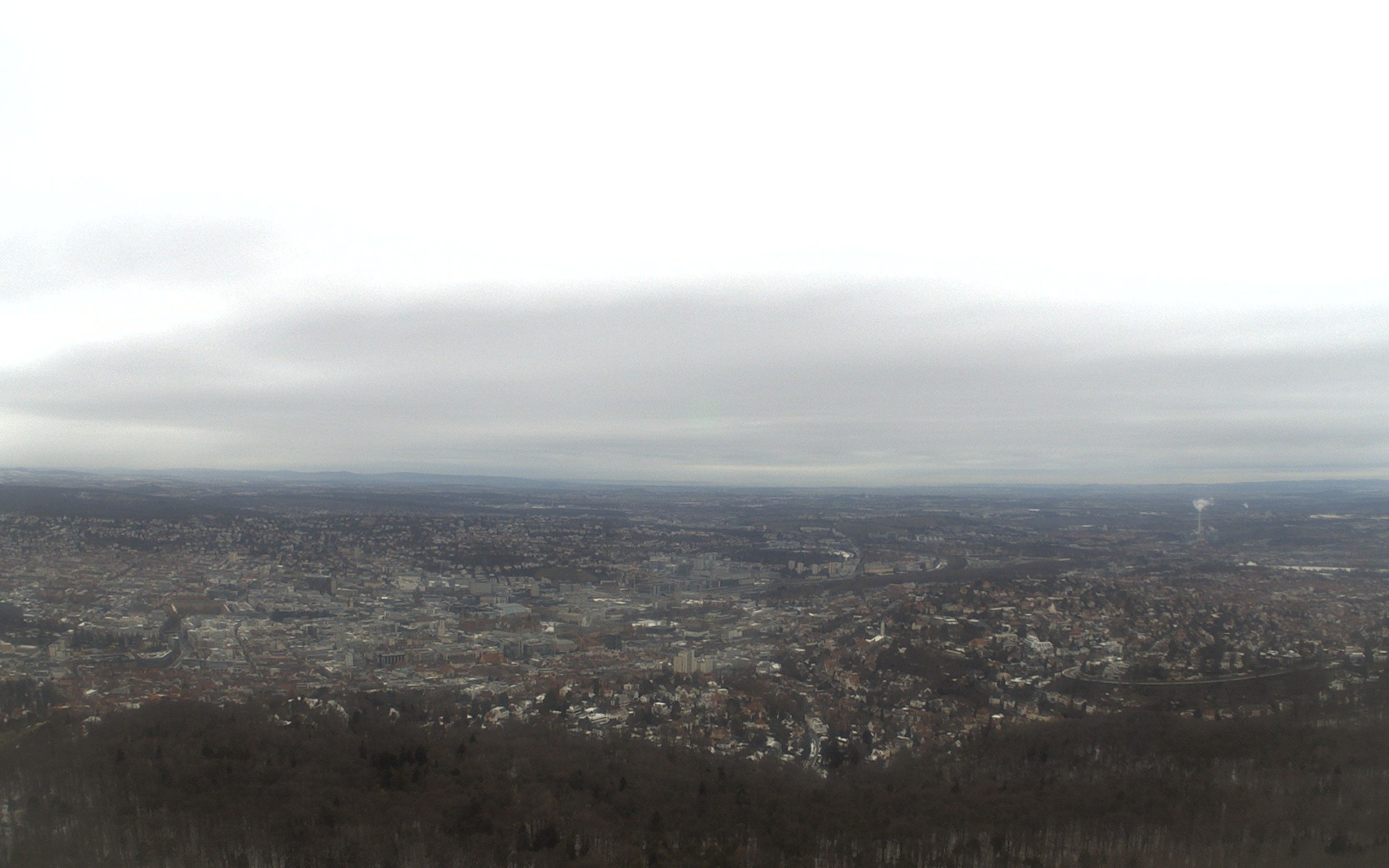 Archiv Foto Webcam Fernsehturm Stuttgart - Blick auf die Stadtmitte