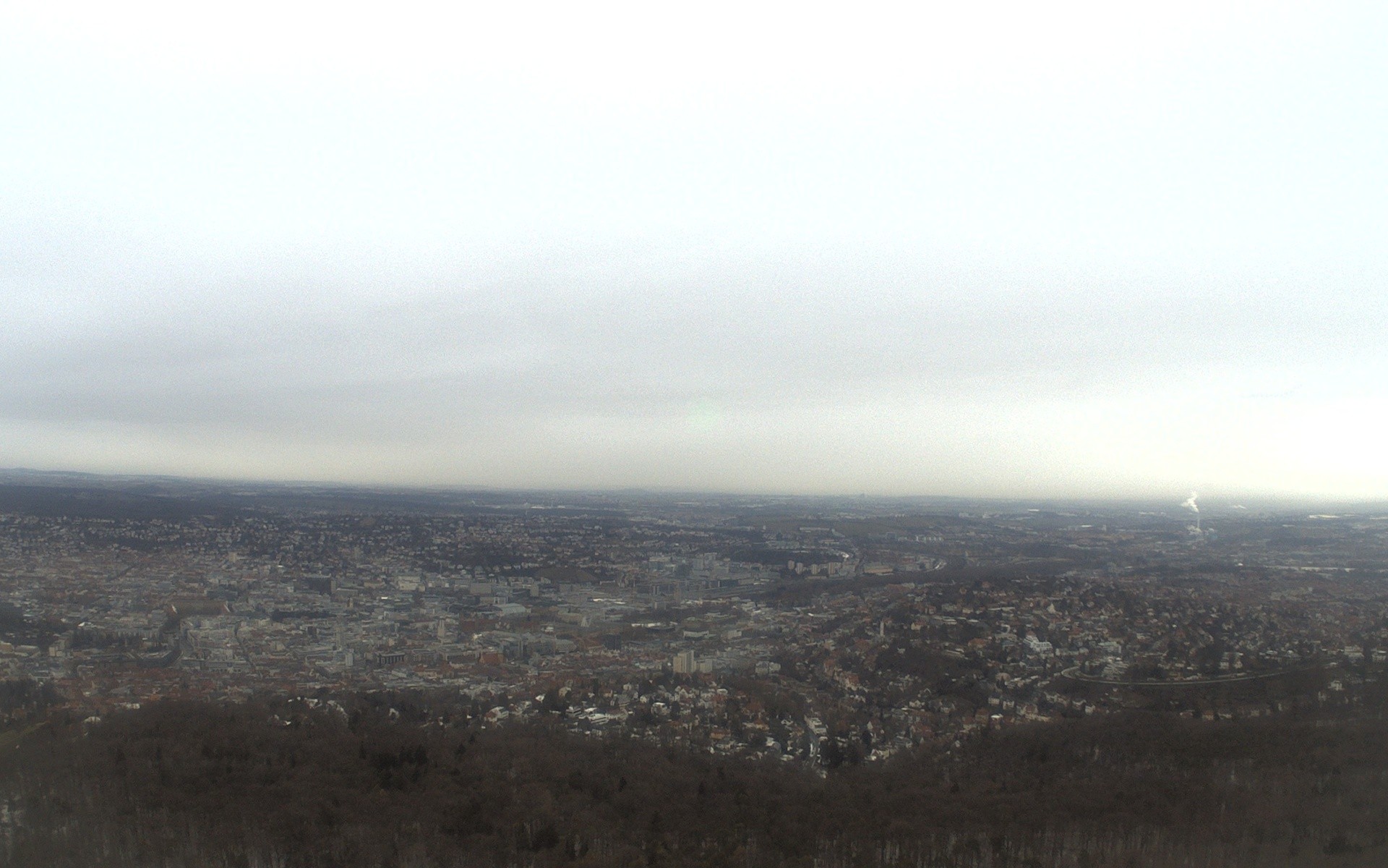Archiv Foto Webcam Fernsehturm Stuttgart - Blick auf die Stadtmitte