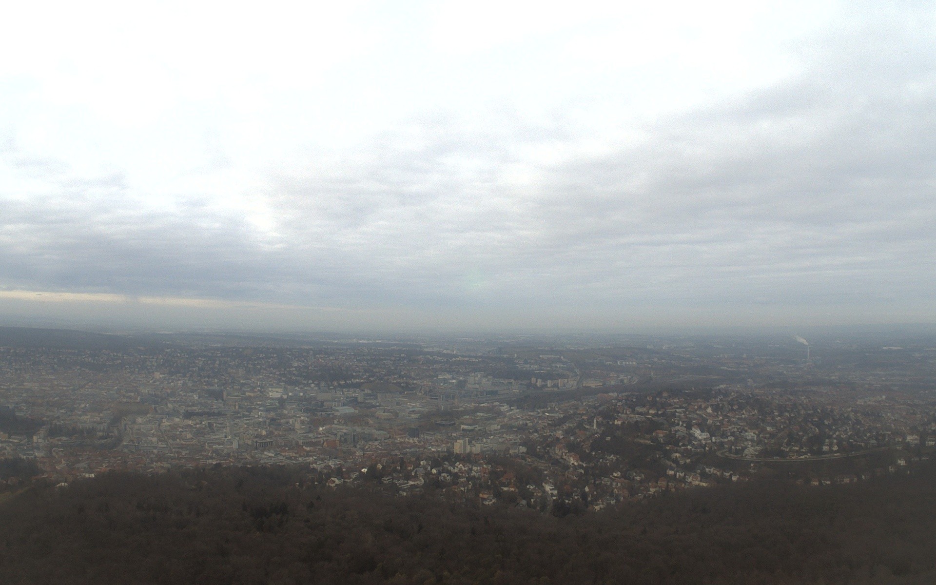 Archiv Foto Webcam Fernsehturm Stuttgart - Blick auf die Stadtmitte