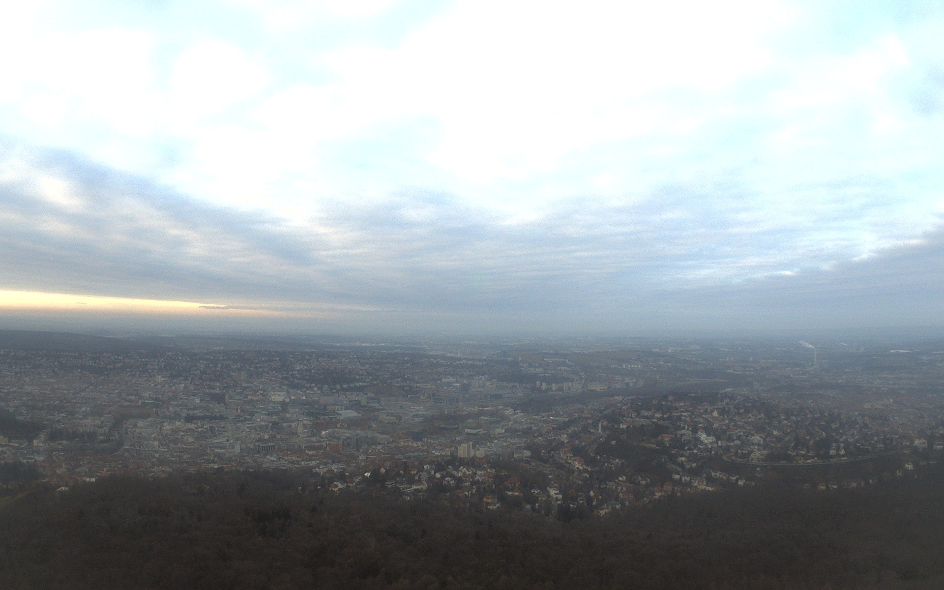 Archiv Foto Webcam Fernsehturm Stuttgart - Blick auf die Stadtmitte