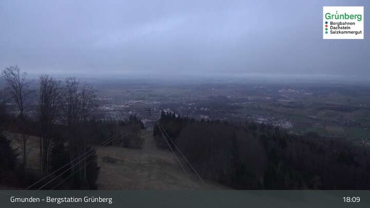 Archiv Foto Webcam Gmunden: Grünberger Seilbahn