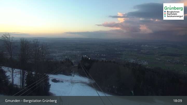 Archiv Foto Webcam Gmunden: Grünberger Seilbahn