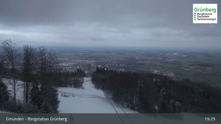 Archiv Foto Webcam Gmunden: Grünberger Seilbahn