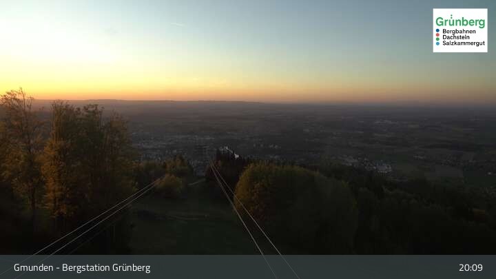 Archiv Foto Webcam Gmunden: Grünberger Seilbahn