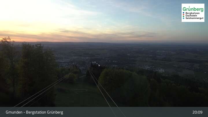 Archiv Foto Webcam Gmunden: Grünberger Seilbahn